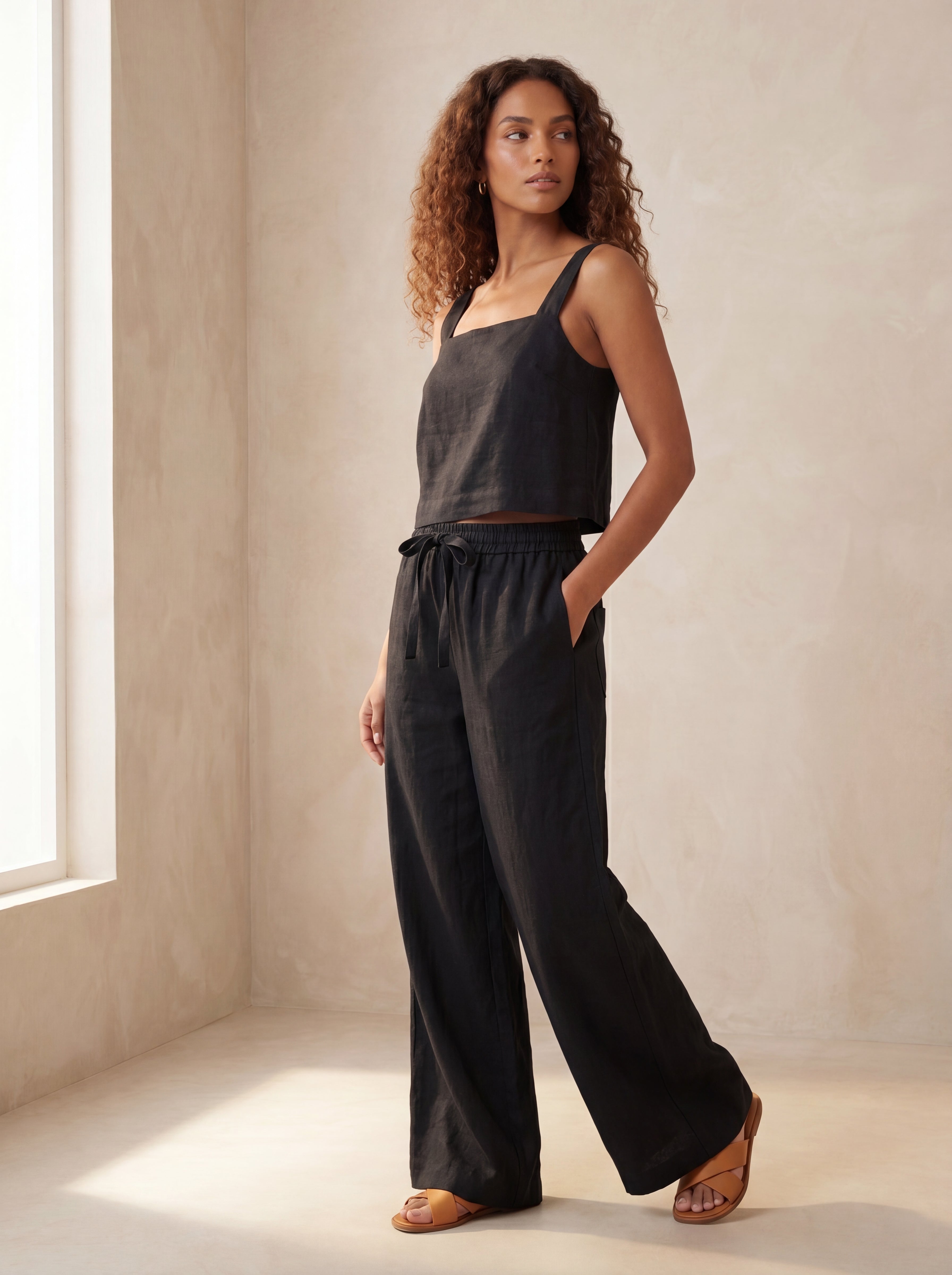 Calça Sandra Preto — Lateral 01 #Cor_Preto