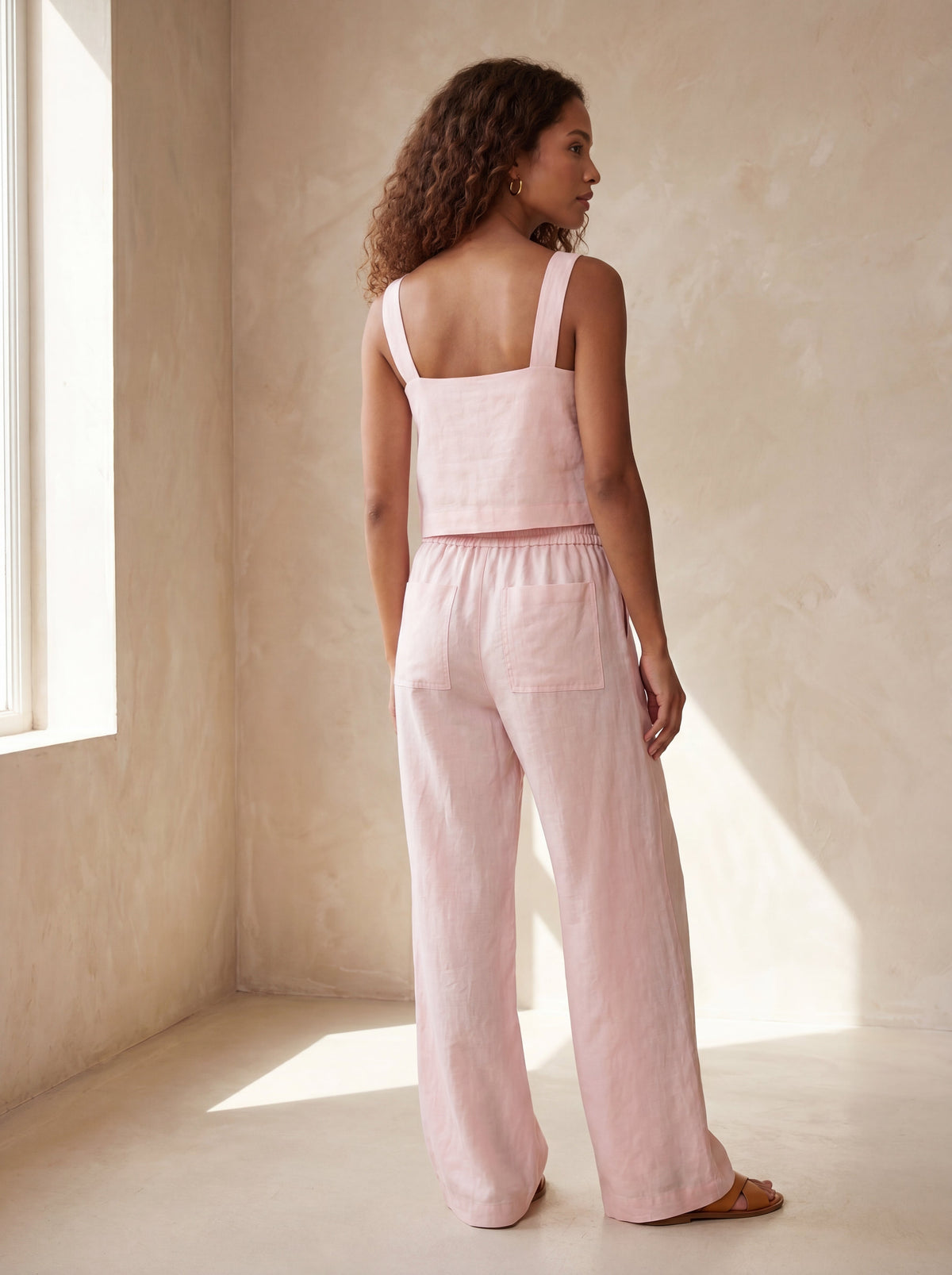 Regata Decote Quadrado Rosa Bebê — Costas 02 #Cor_Rosa Bebê