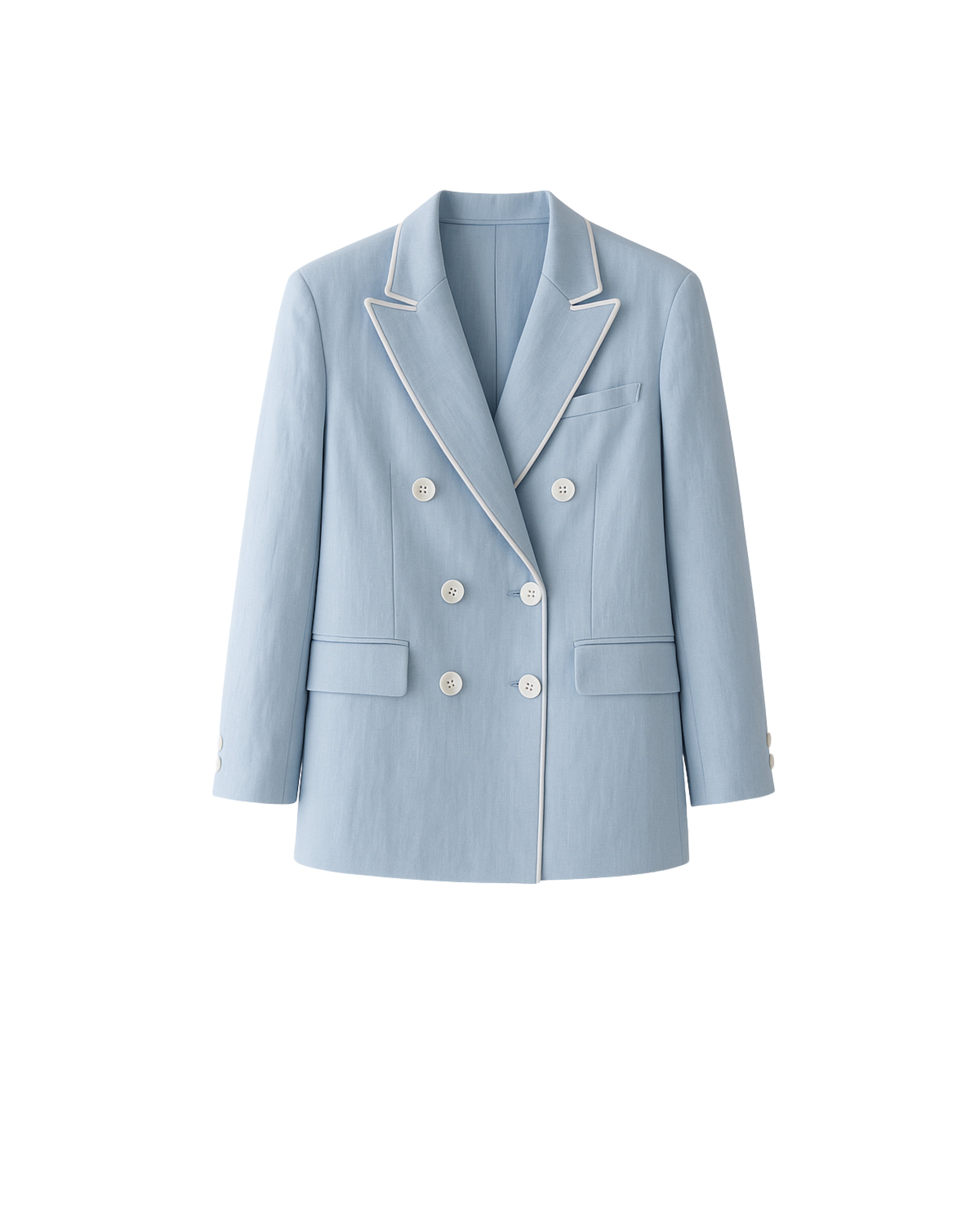 Blazer Vic 100% Linho Azul
