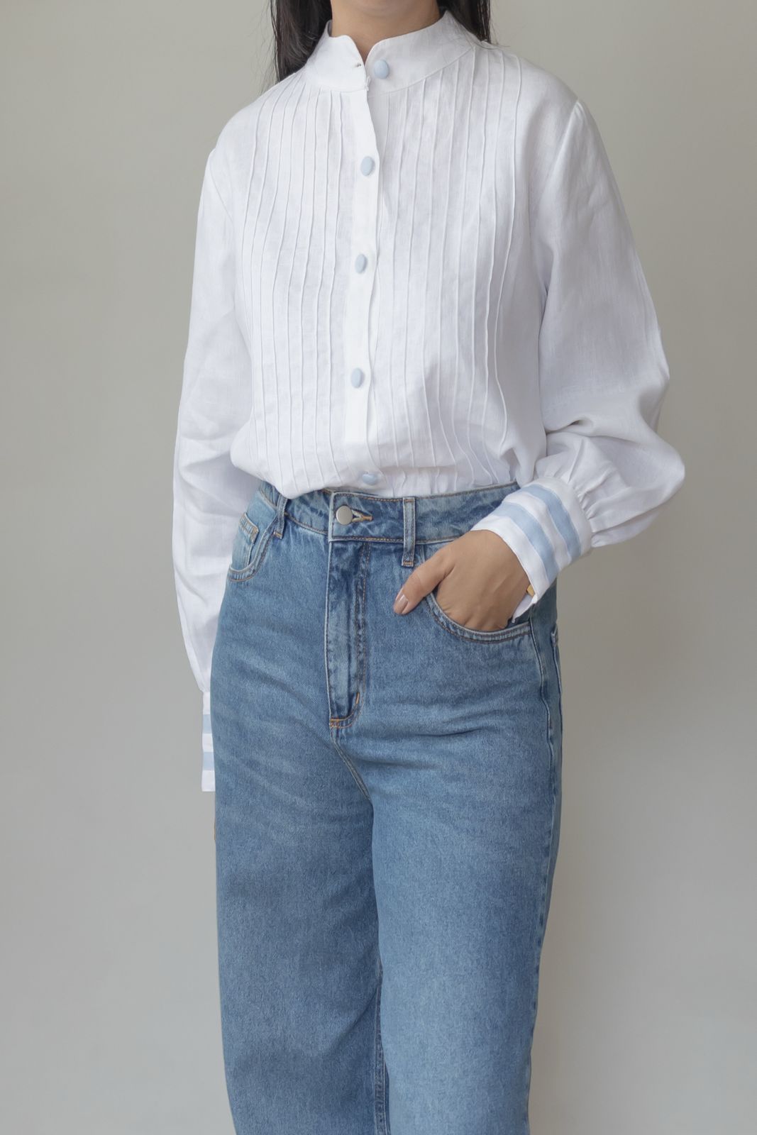 Camisa Ana 100% Linho Branca