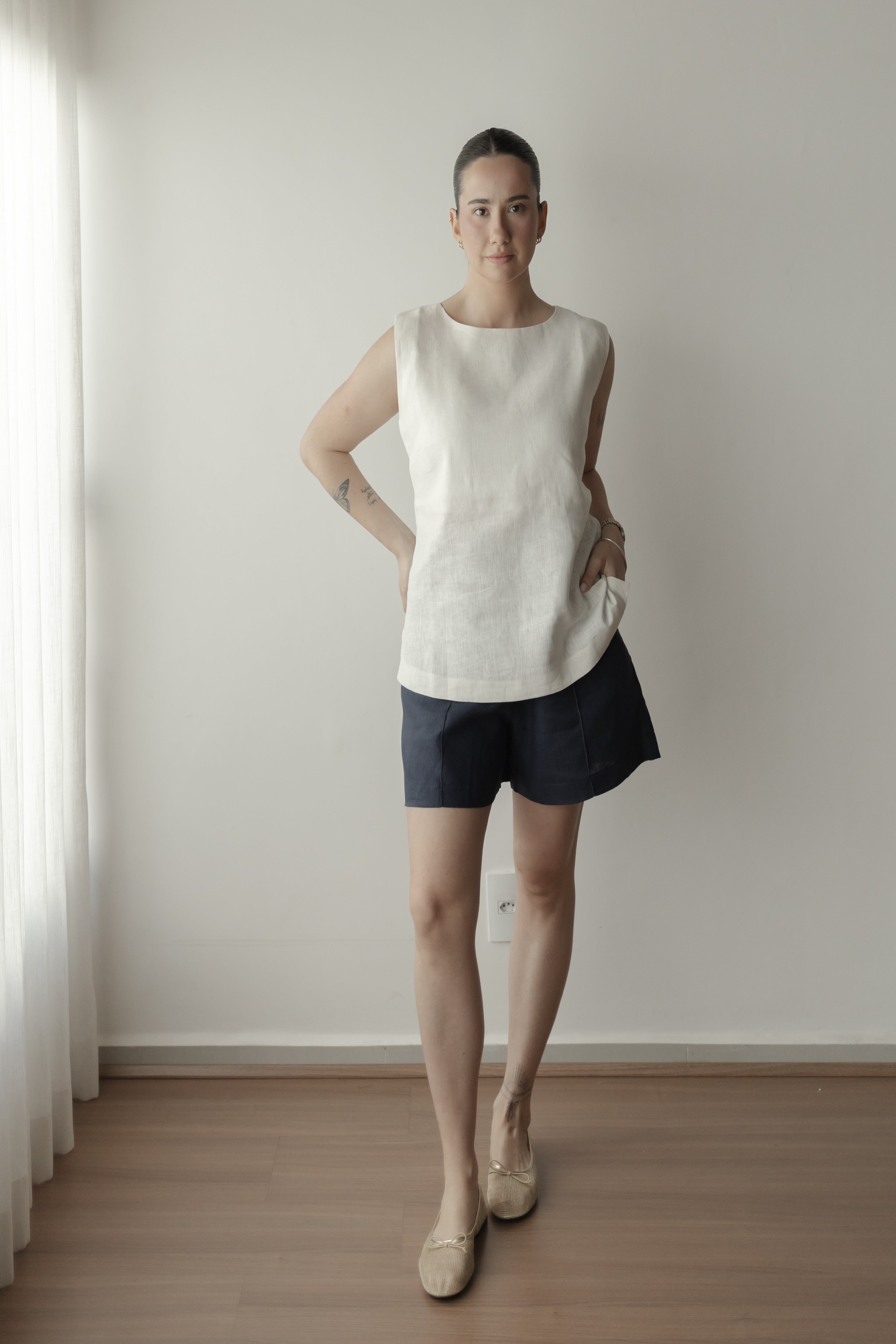 Regata Ana Clara 100% Linho