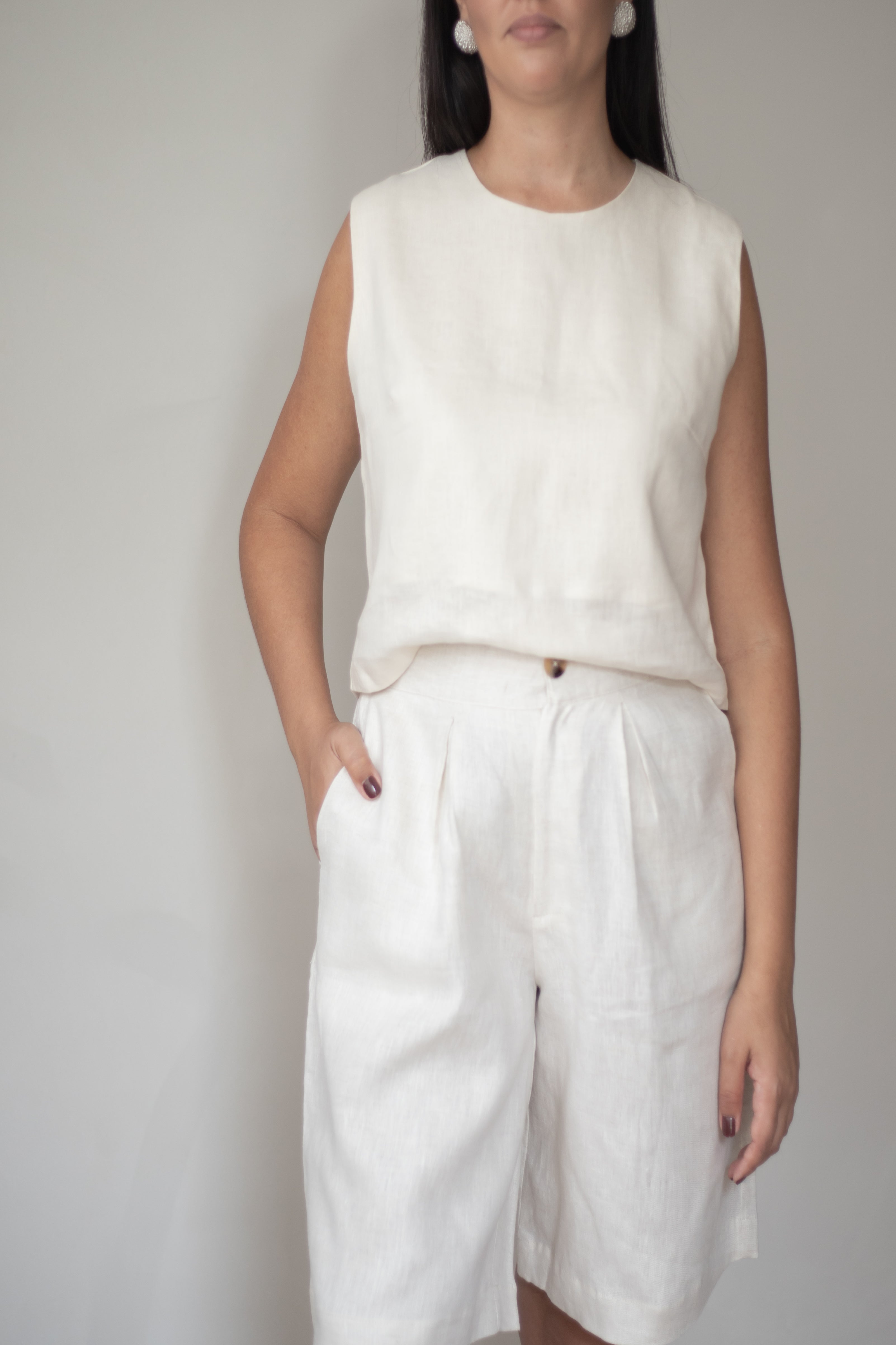 Bermuda Nara 100% Linho