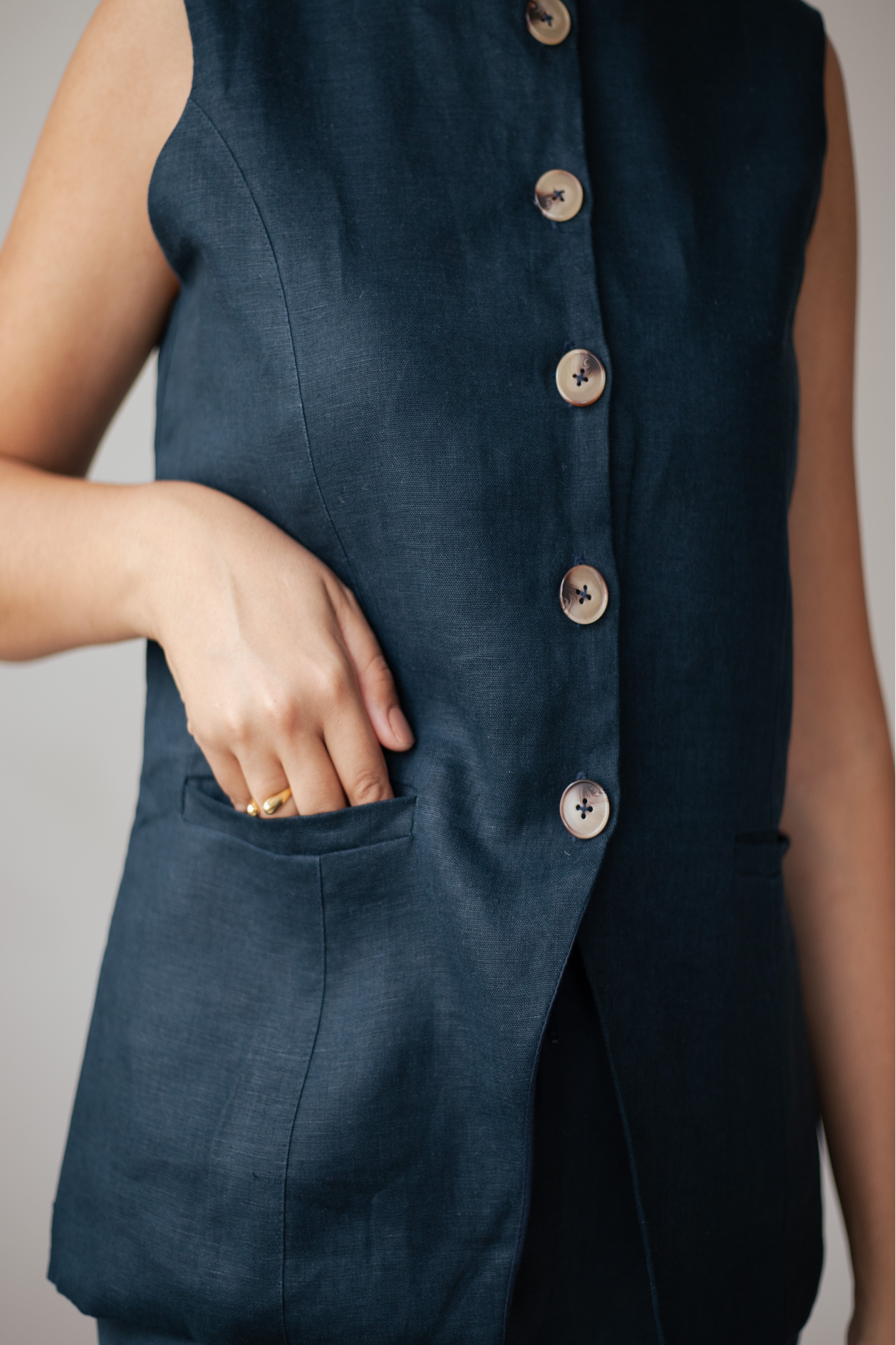 Colete Dora 100% Linho