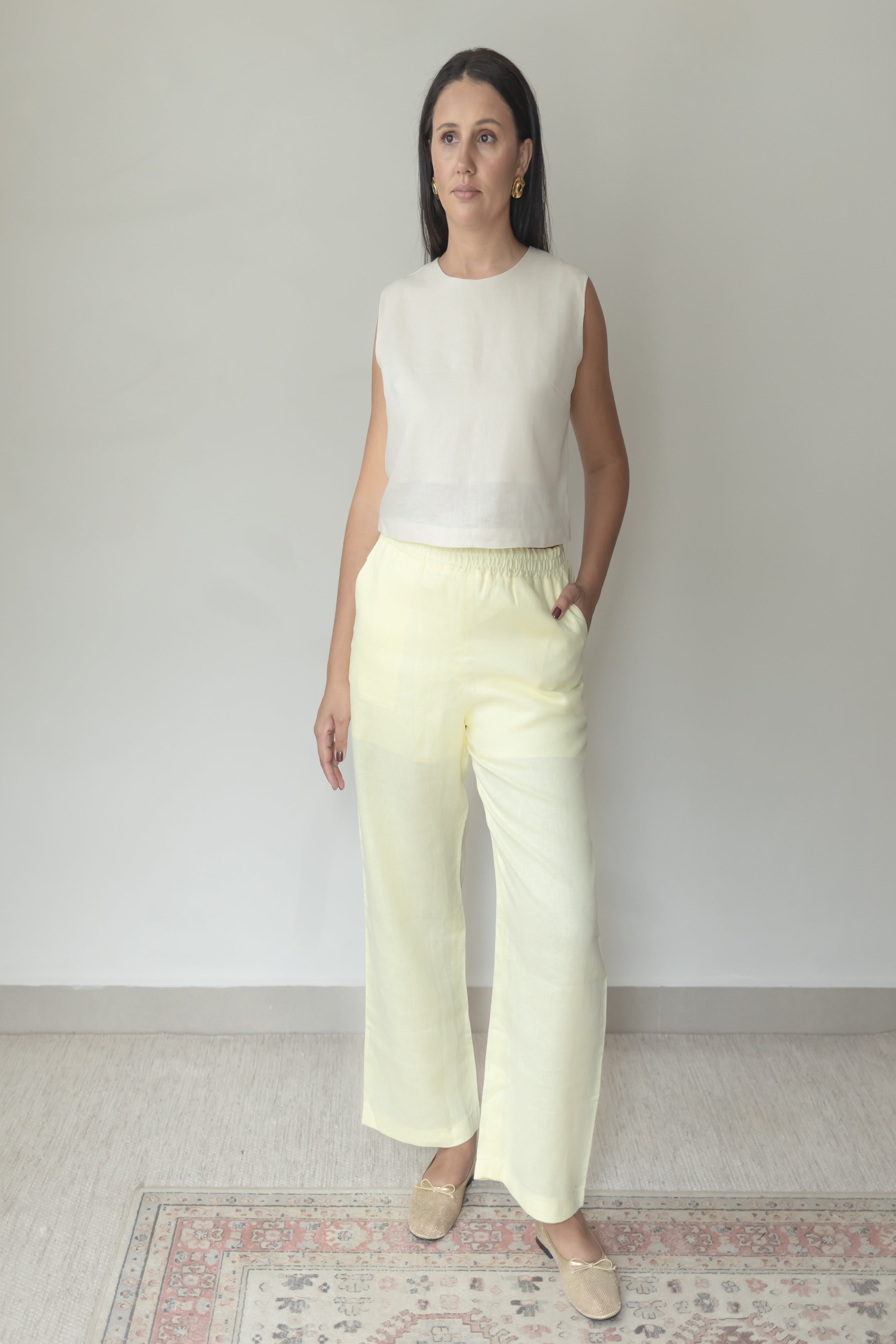 Calça Amanda 100% Linho Lima