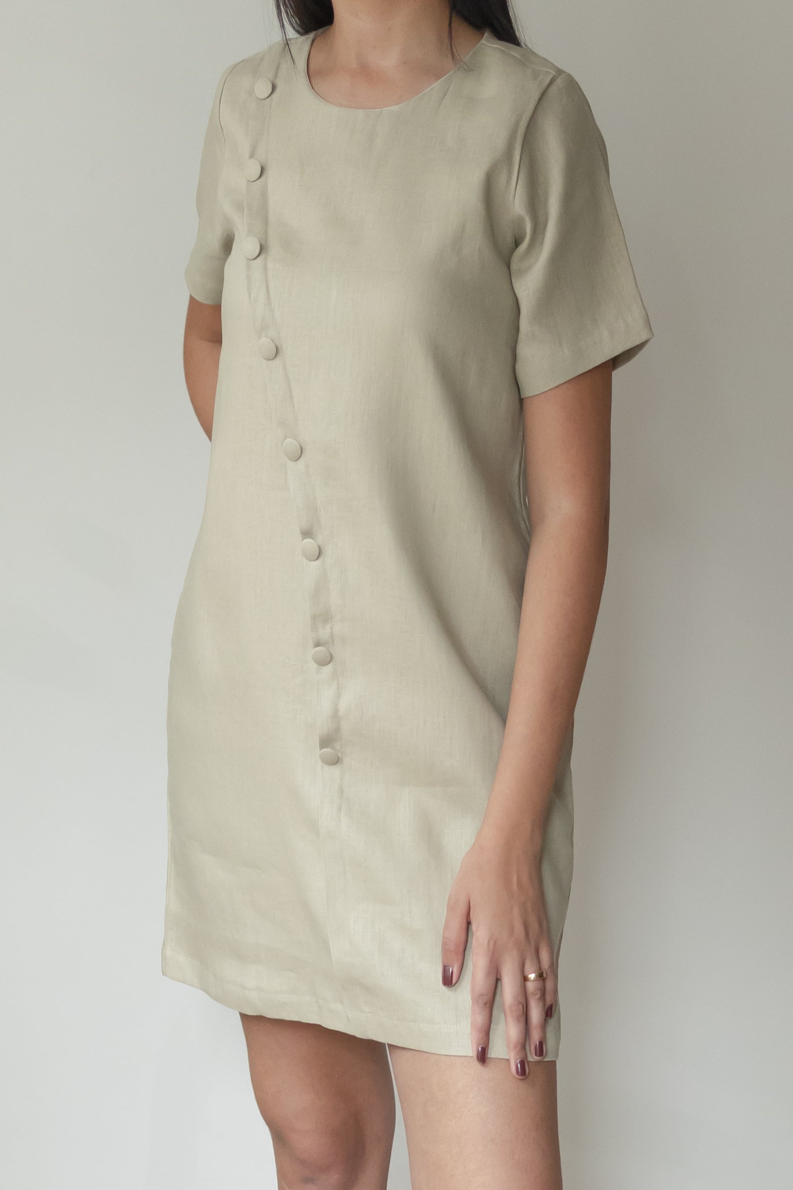 Vestido Duda 100% Caqui