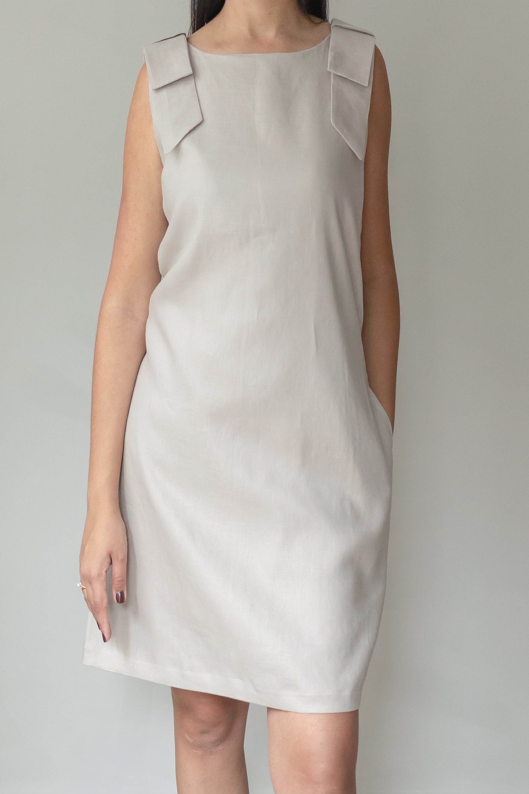 Vestido Beatriz 100% Areia