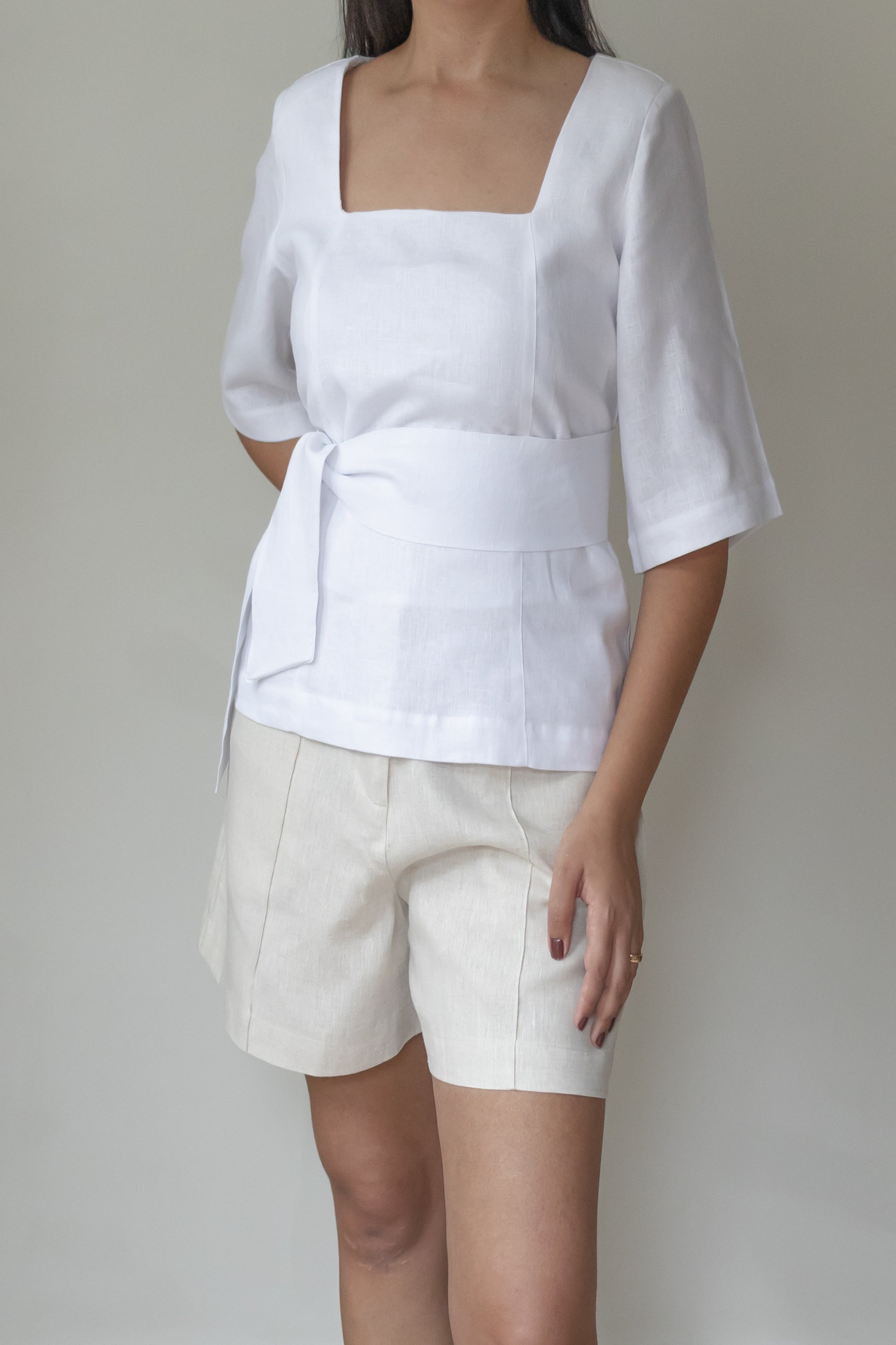 Blusa Bianca 100% Linho Branca