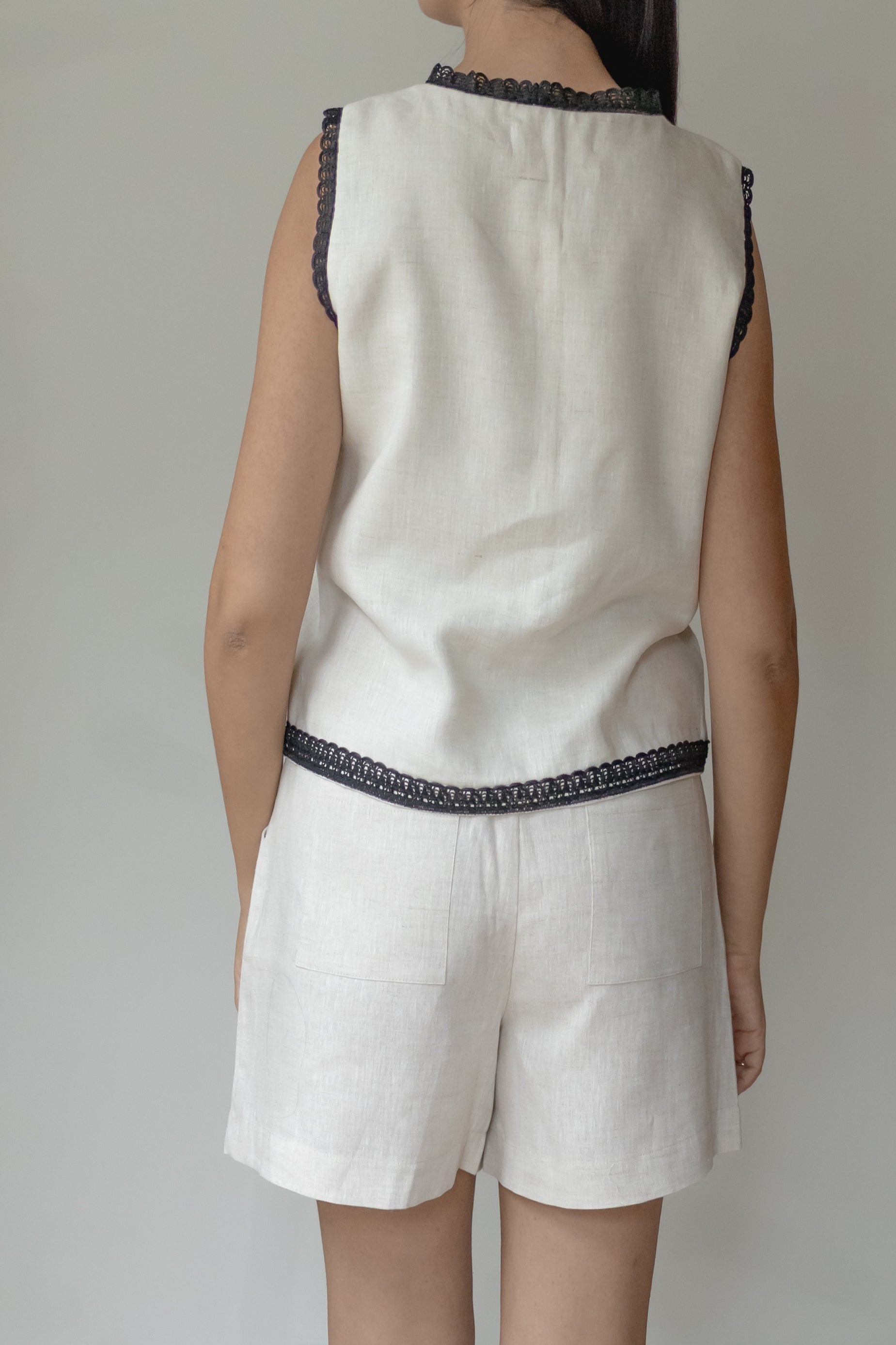 Regata Natália 100% Linho Cru