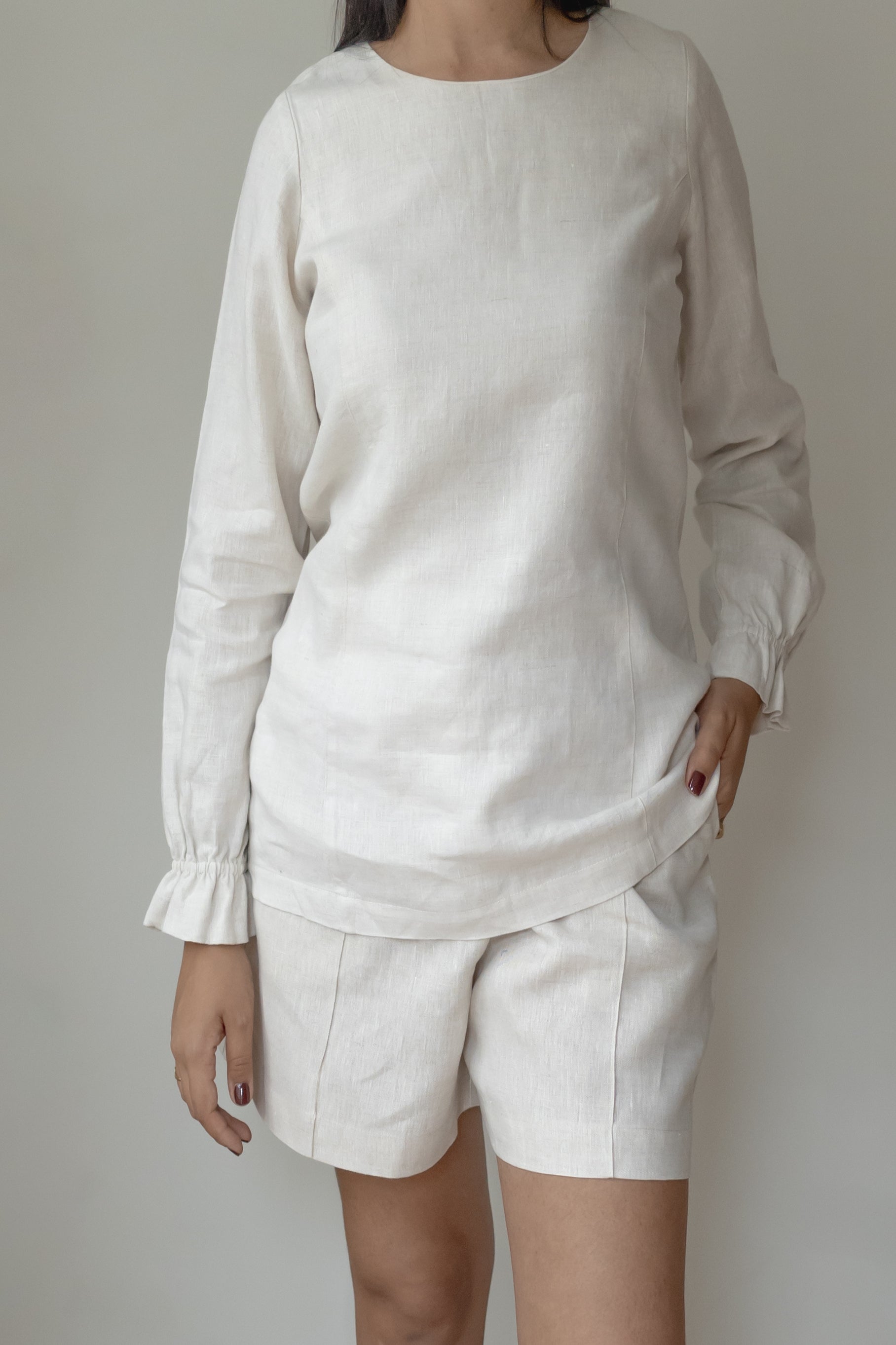 Blusa Cecília 100% Linho Cru