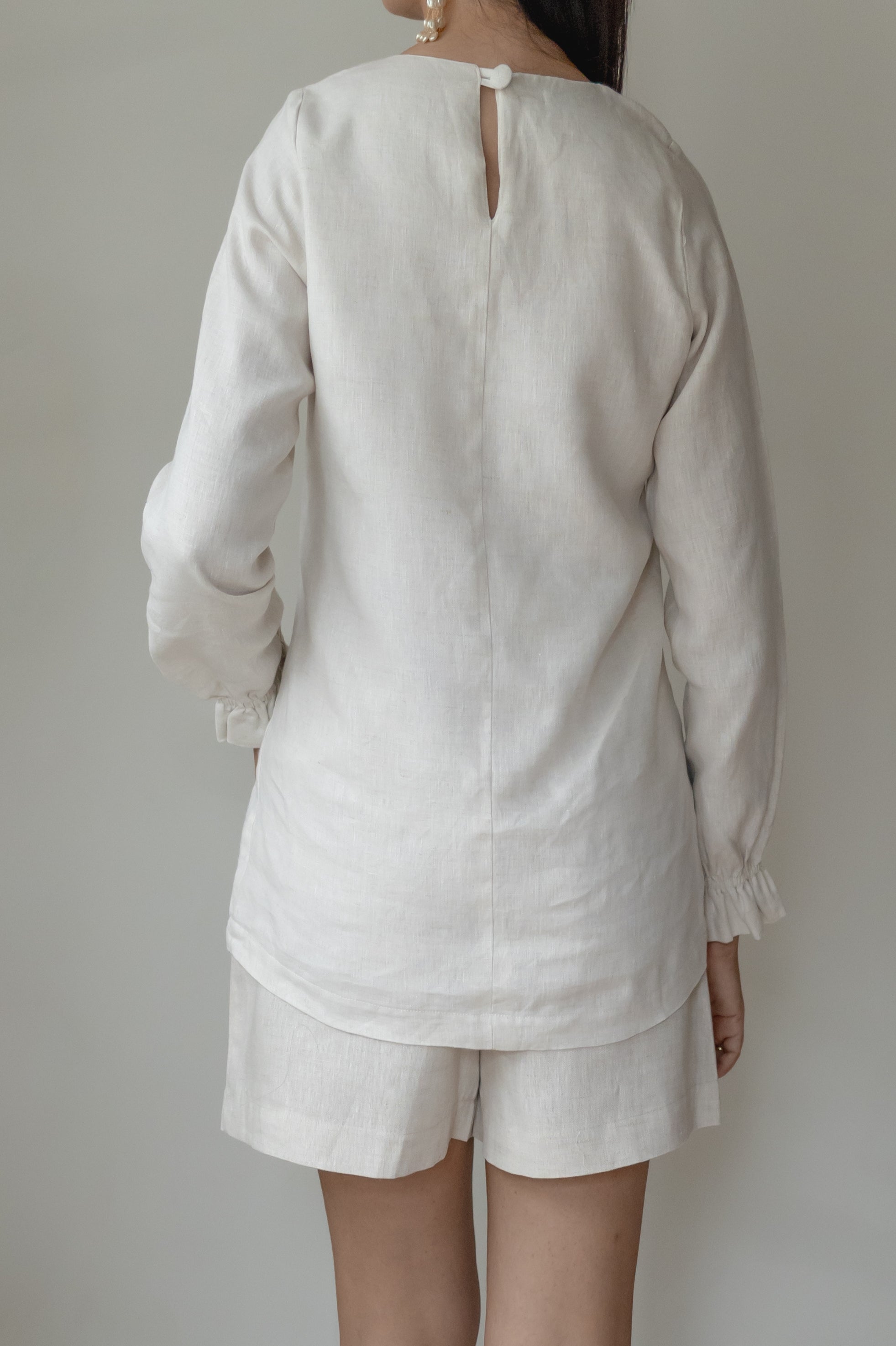 Blusa Cecília 100% Linho Cru