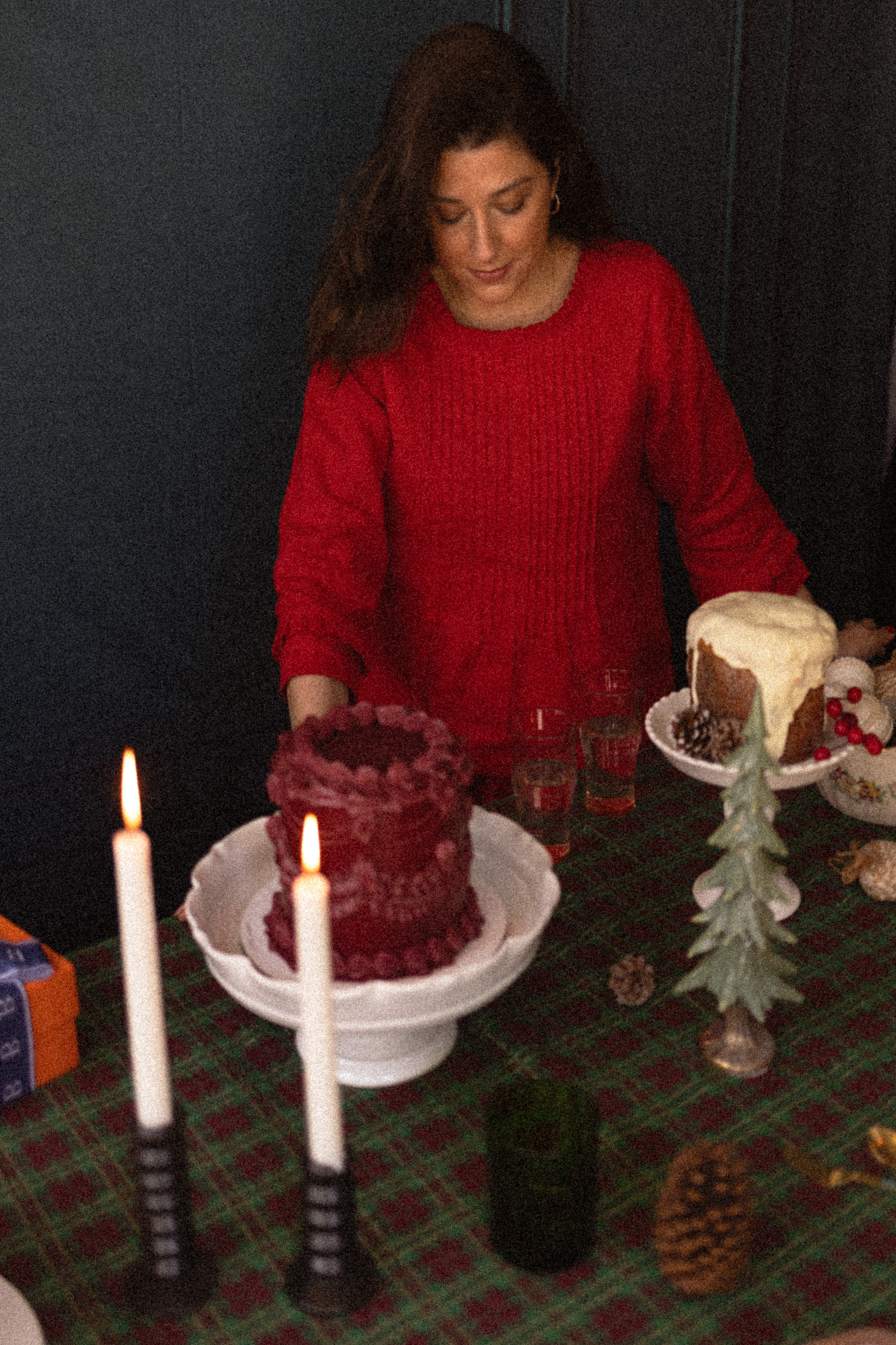 Blusa Alpina 100% Linho Cereja