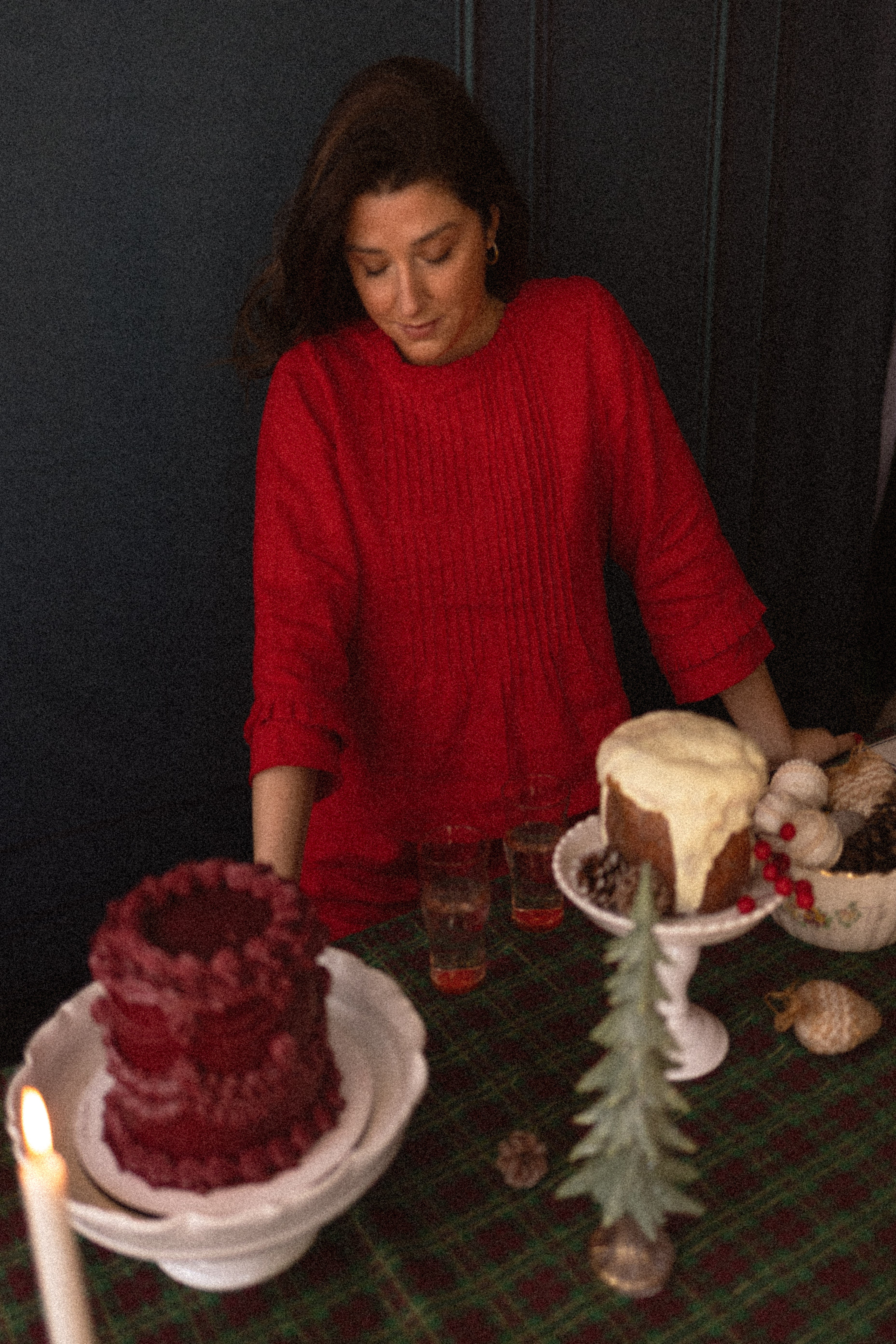 Blusa Alpina 100% Linho Cereja