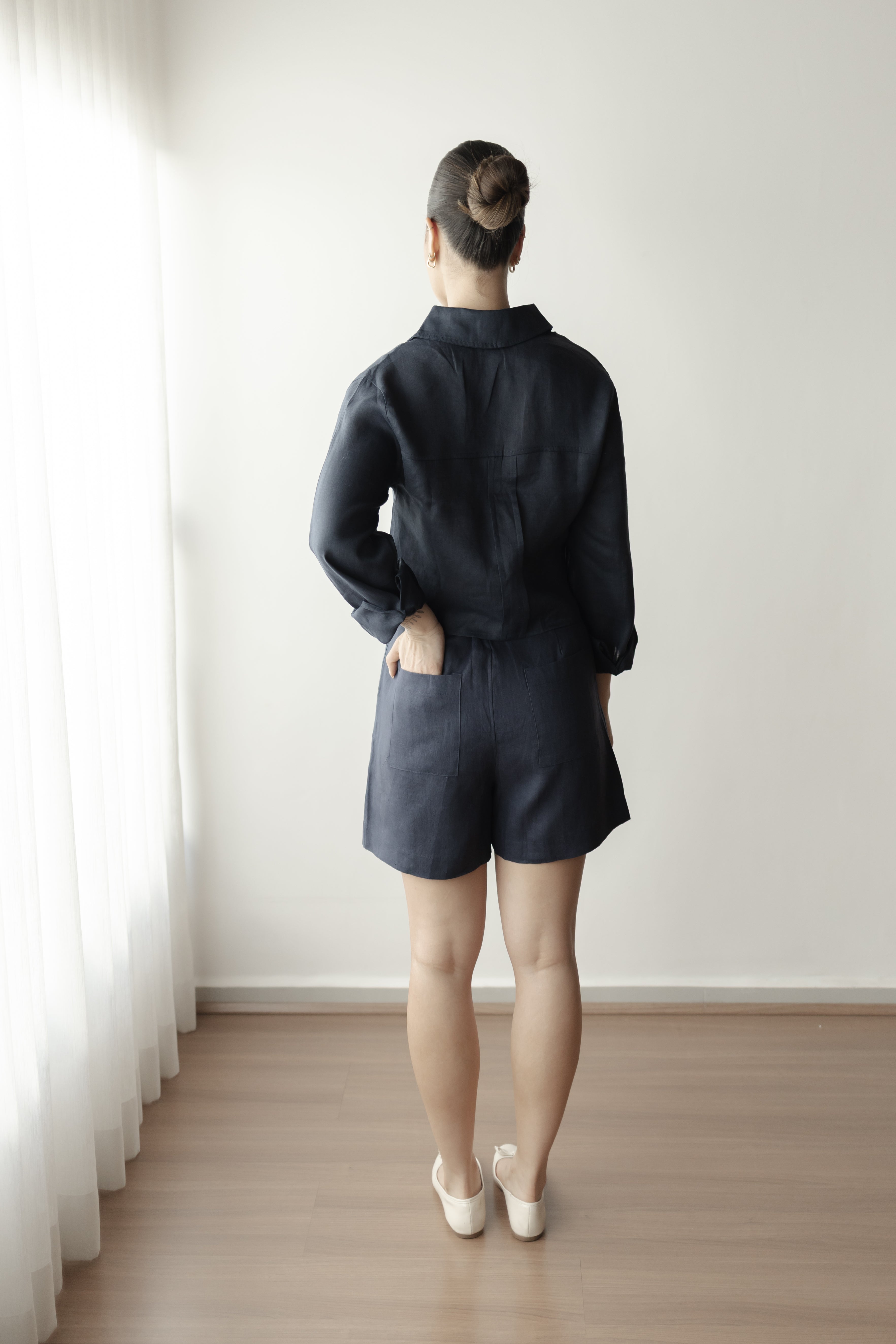 Bermuda Celina 100% Linho