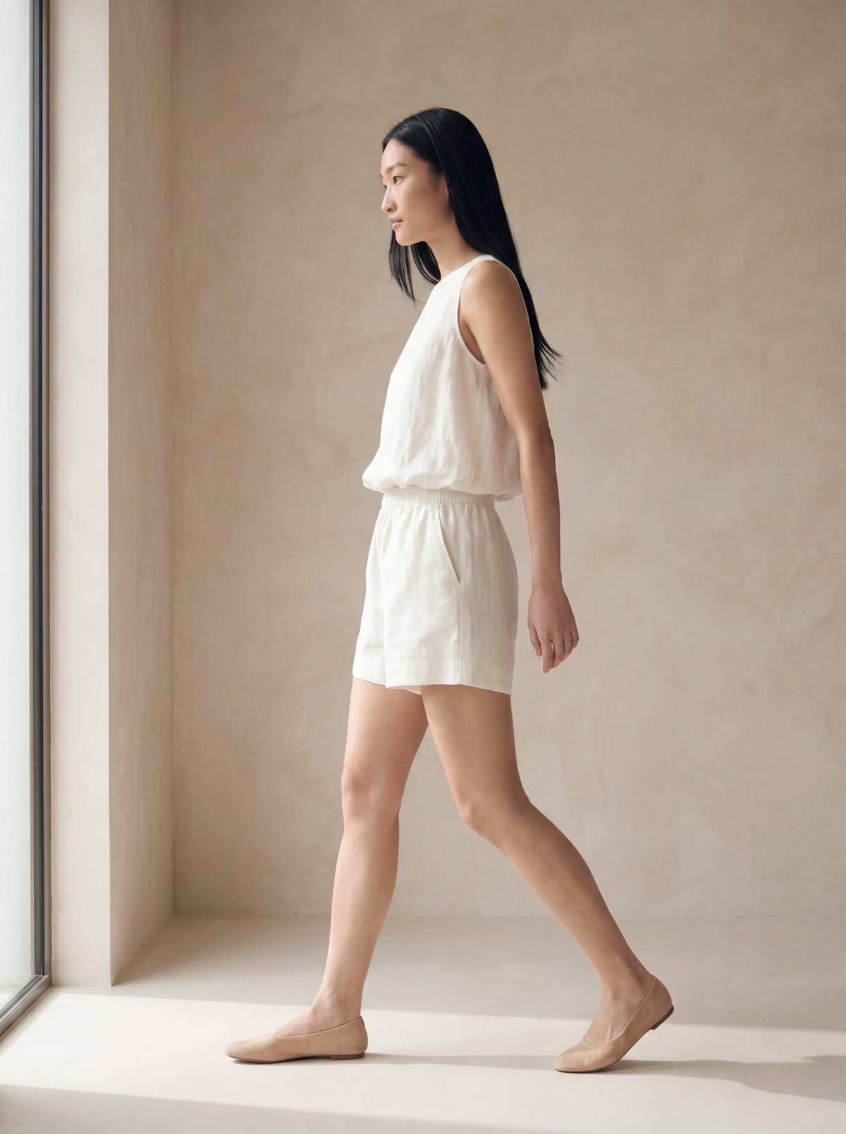 Bermuda Dora Branco — Lateral 01 #Cor_Branco