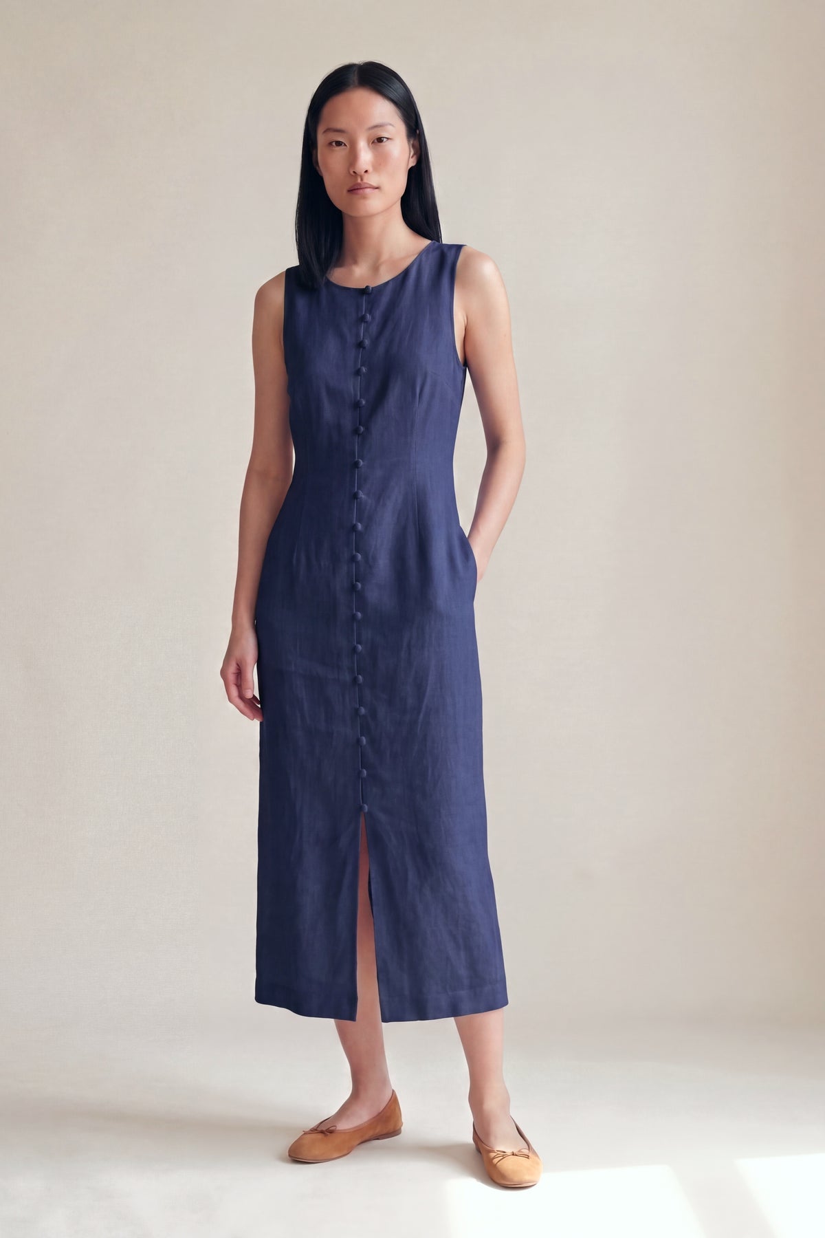 Vestido Midi Carol Marinho — Frente