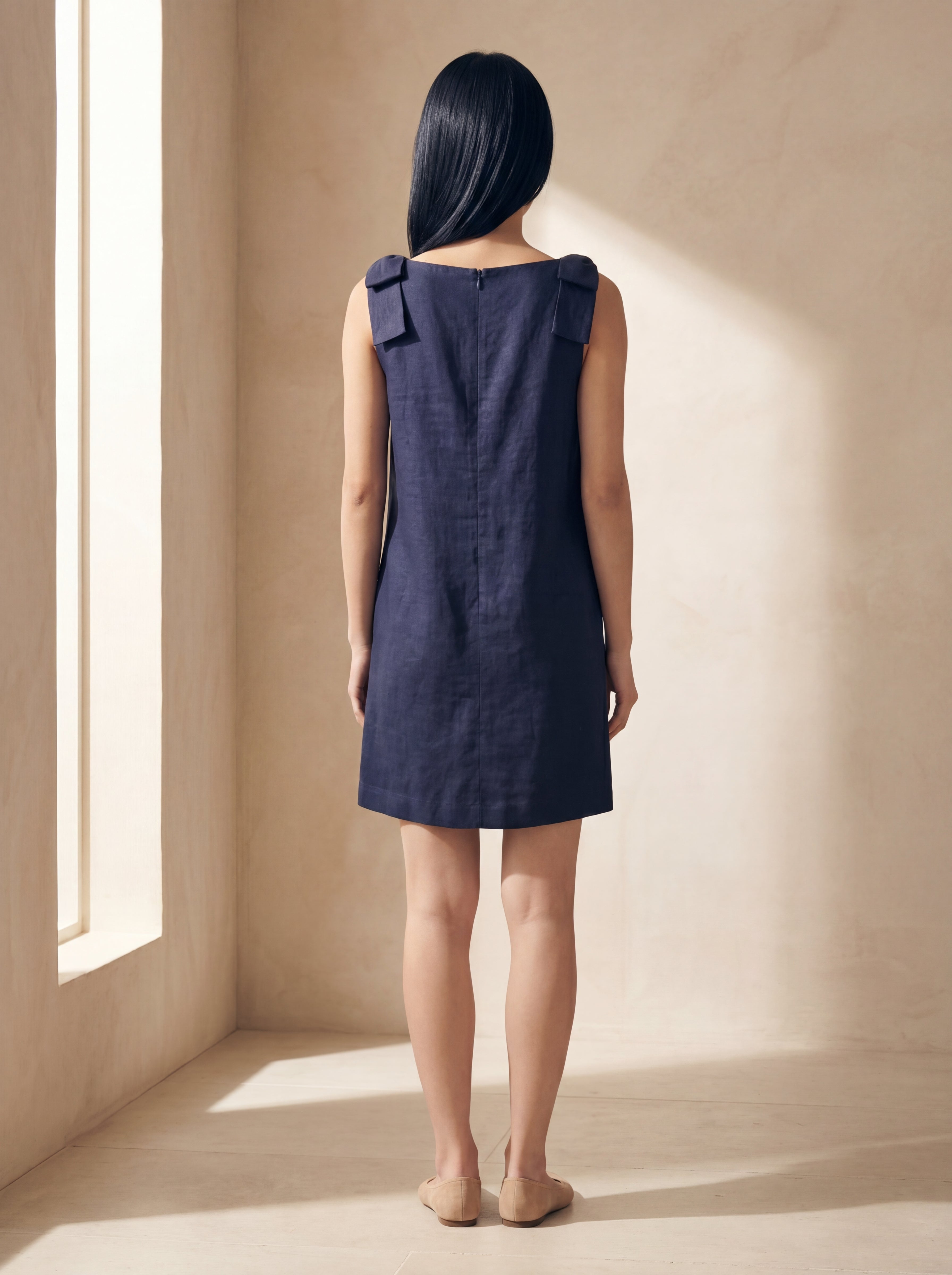 Vestido Beatriz Marinho — Costas 01 #Cor_Marinho