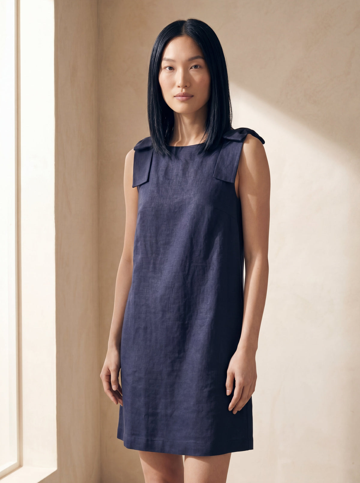 Vestido Beatriz Marinho — Frente 01 #Cor_Marinho