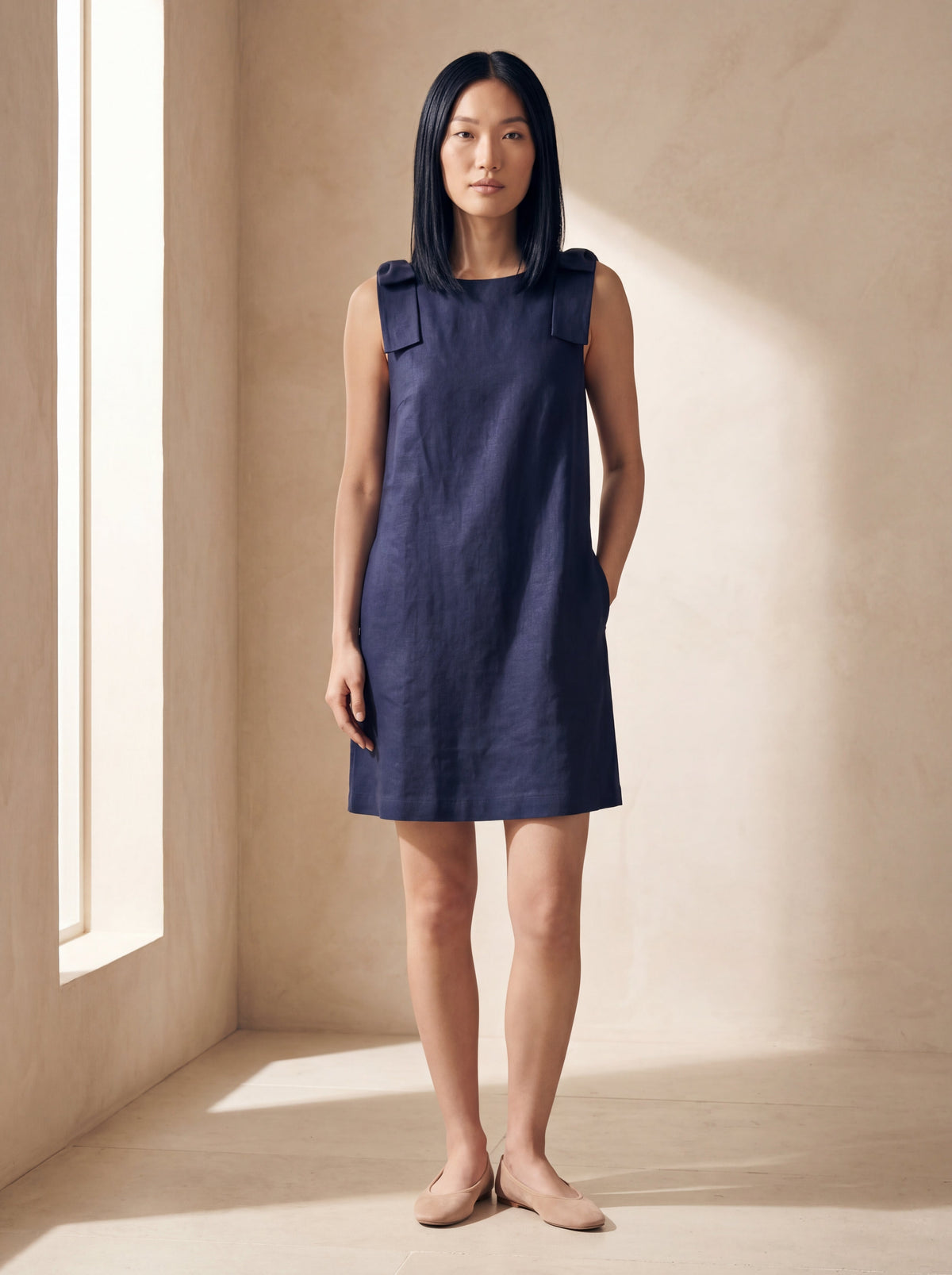 Vestido Beatriz Marinho — Frente 03 #Cor_Marinho