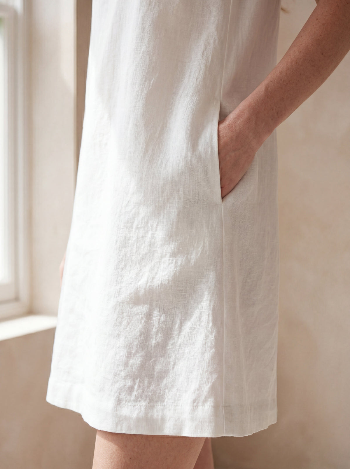 Vestido Beatriz Branco — Detalhe 01 #Cor_Branco