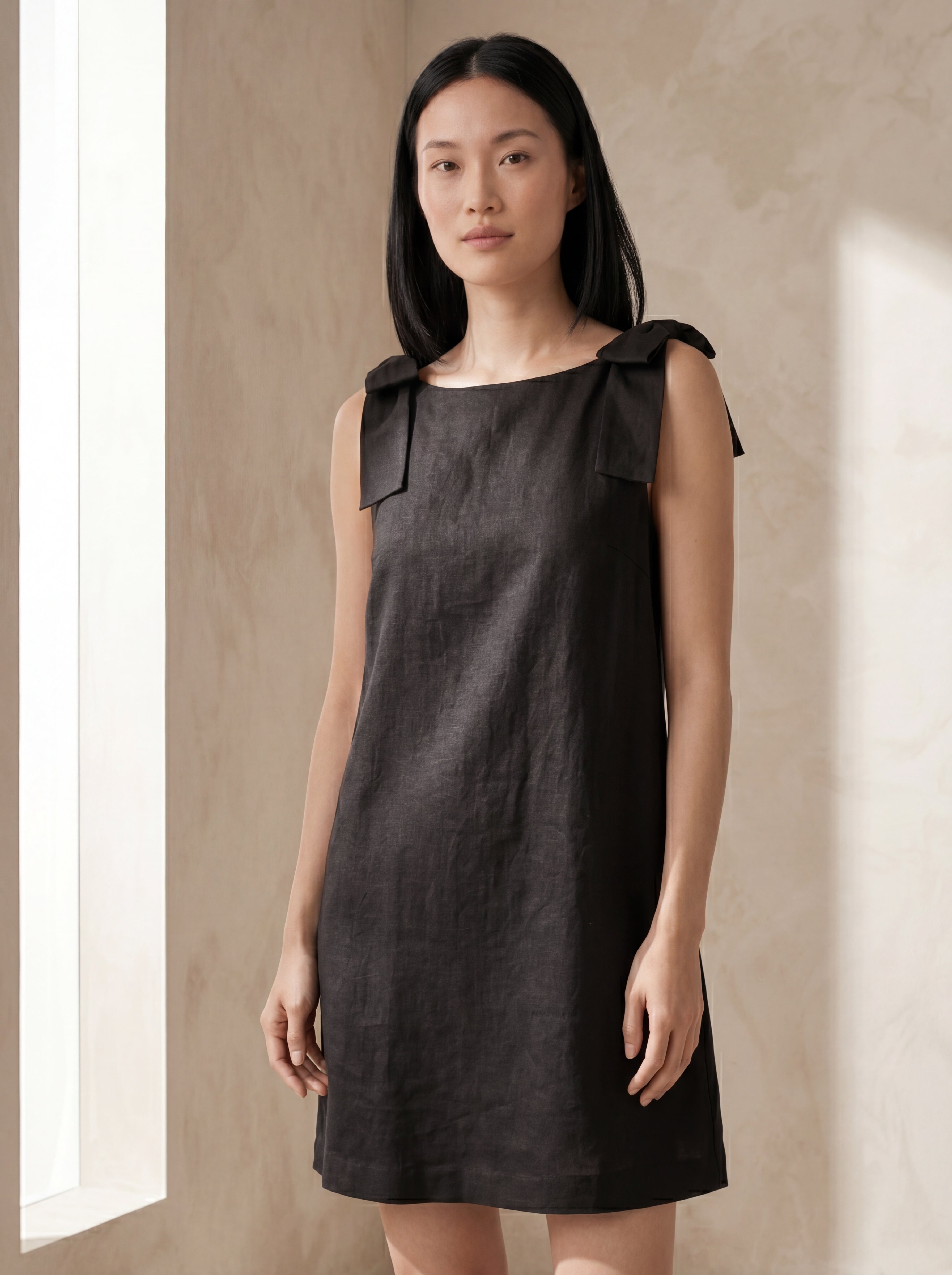 Vestido Beatriz Preto — Frente 01 #Cor_Preto