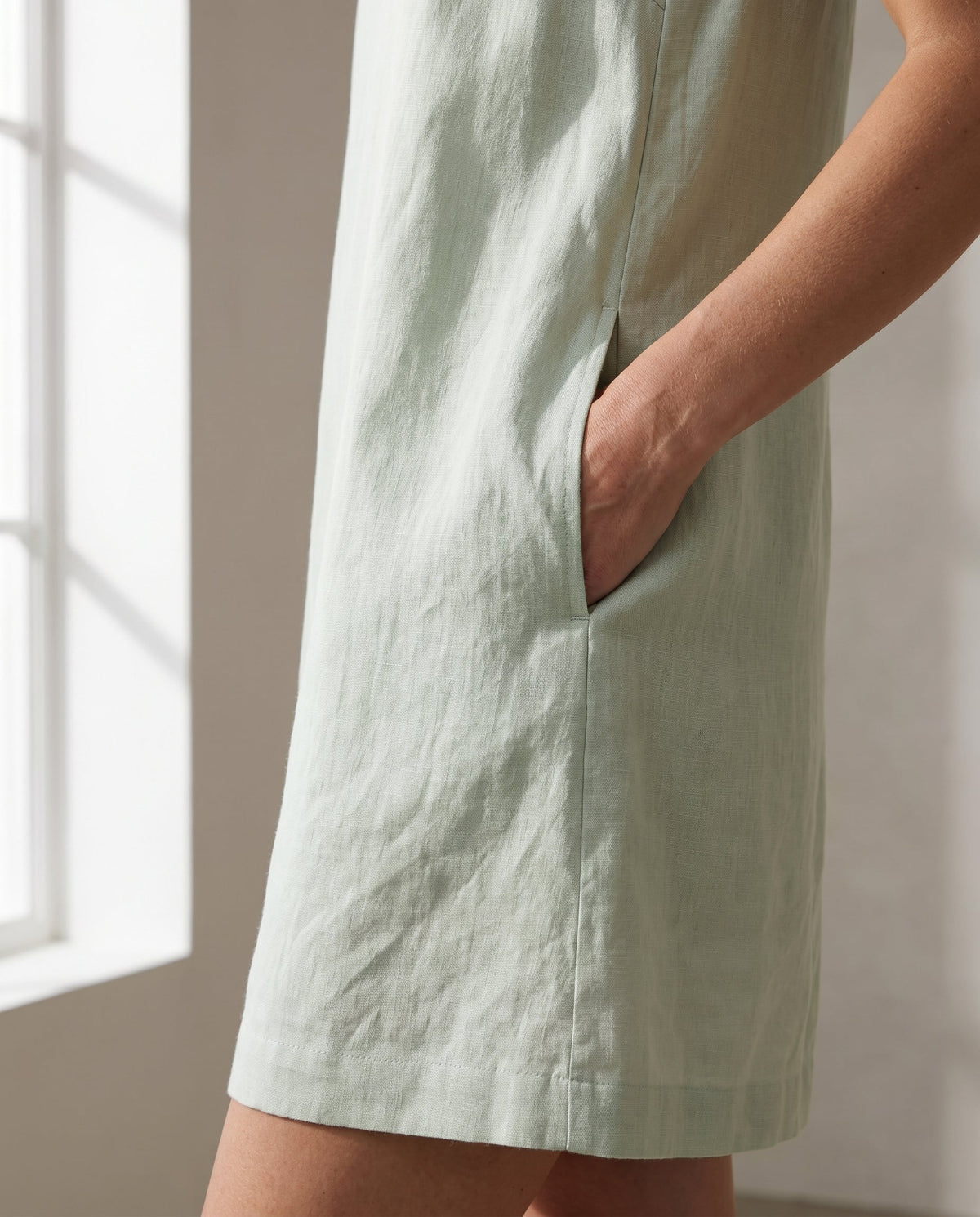 Vestido Beatriz Verde Menta — Detalhe 02 #Cor_Verde Menta