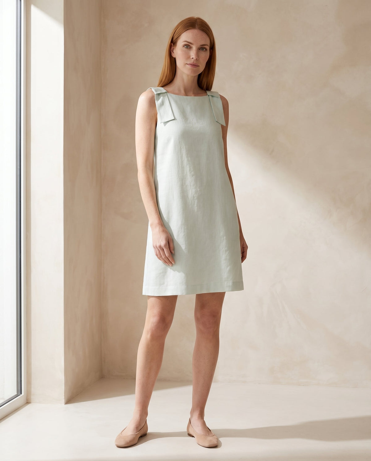 Vestido Beatriz Verde Menta — Frente 01 #Cor_Verde Menta