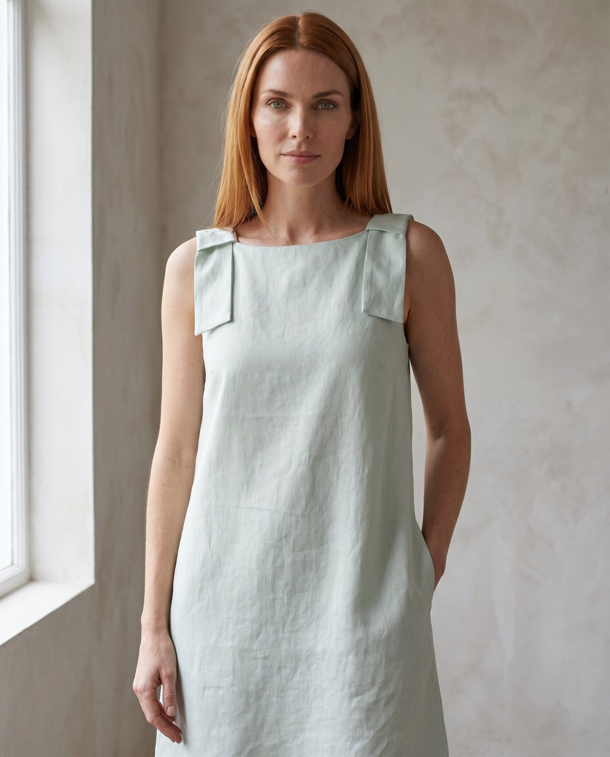 Vestido Beatriz Verde Menta — Frente 03 #Cor_Verde Menta