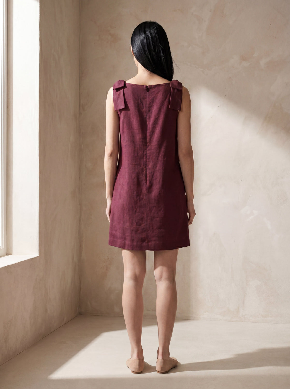 Vestido Beatriz Magenta — Costas 01 #Cor_Magenta