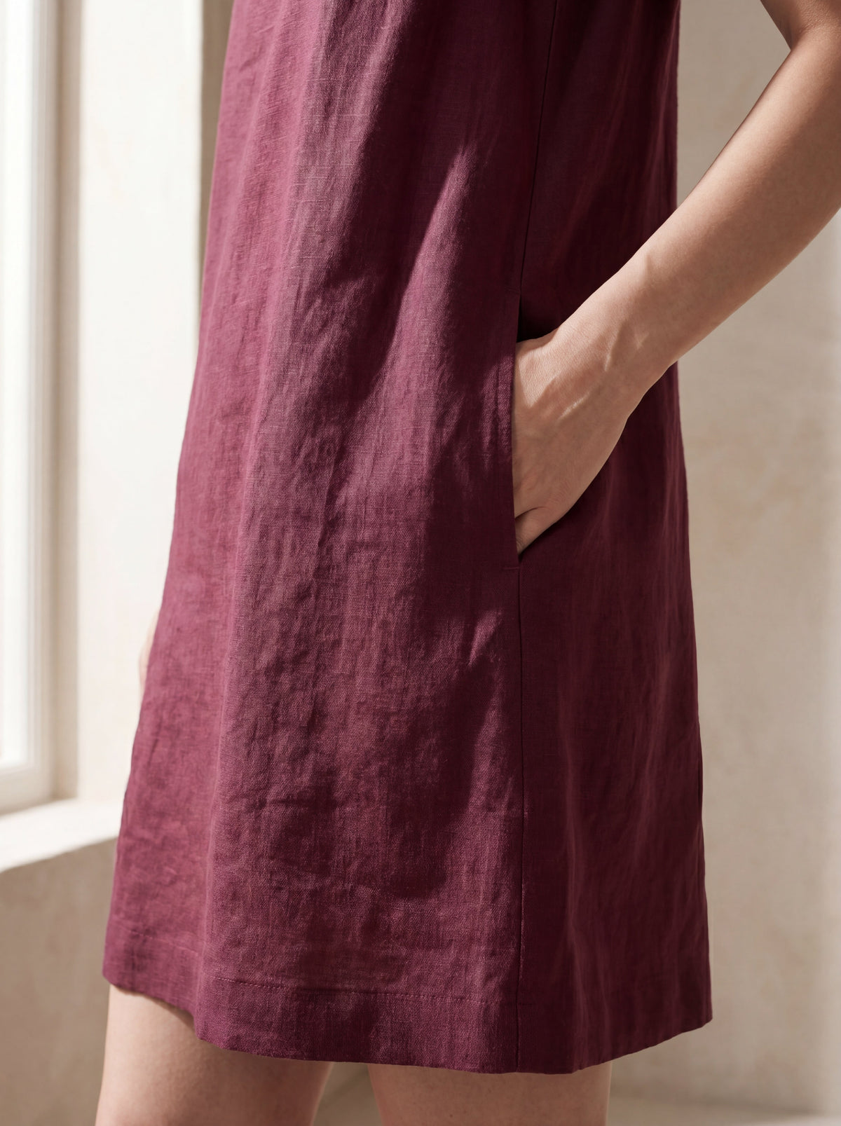Vestido Beatriz Magenta — Detalhe 01 #Cor_Magenta
