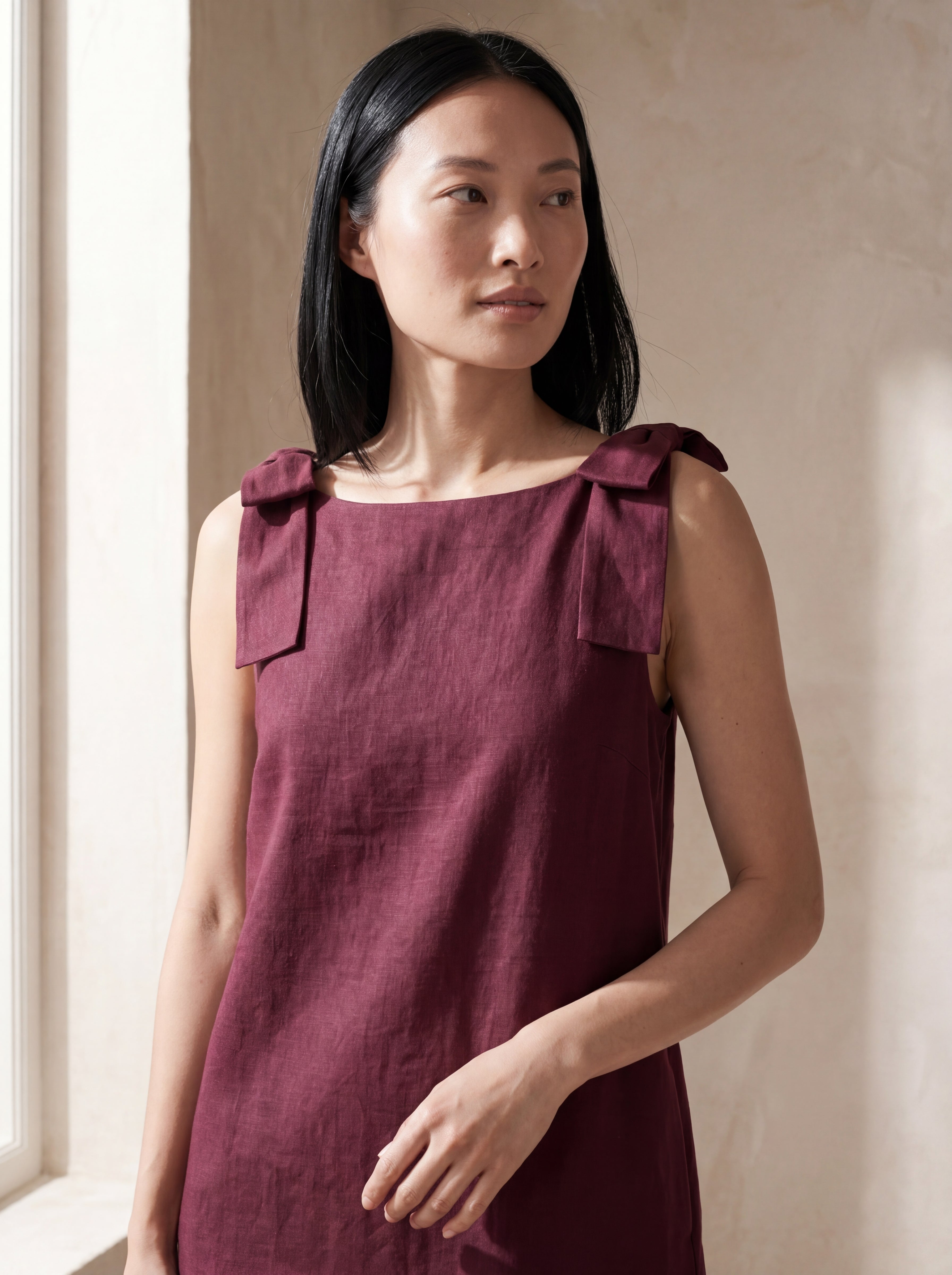 Vestido Beatriz Magenta — Detalhe 02 #Cor_Magenta