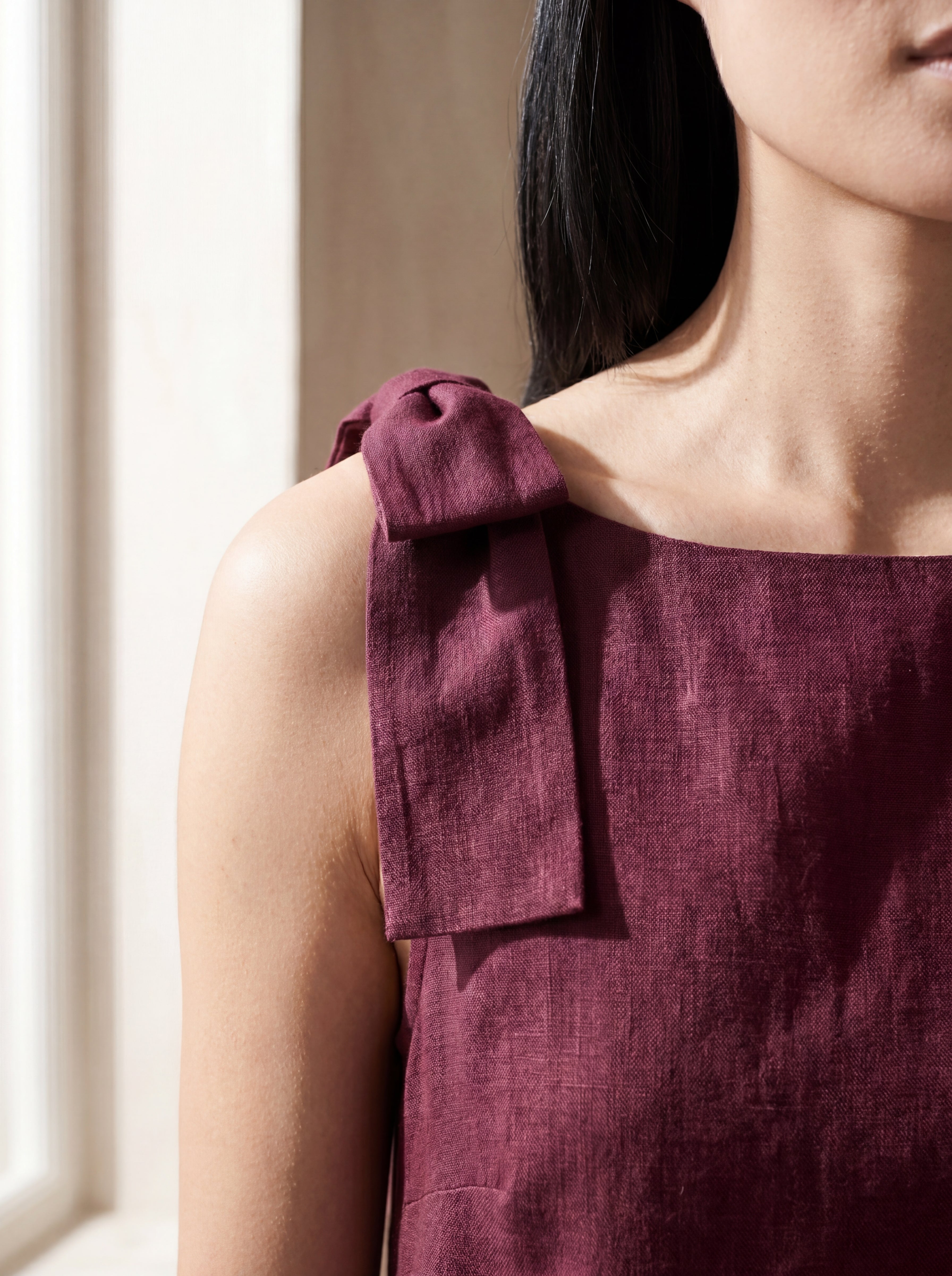 Vestido Beatriz Magenta — Detalhe 03 #Cor_Magenta