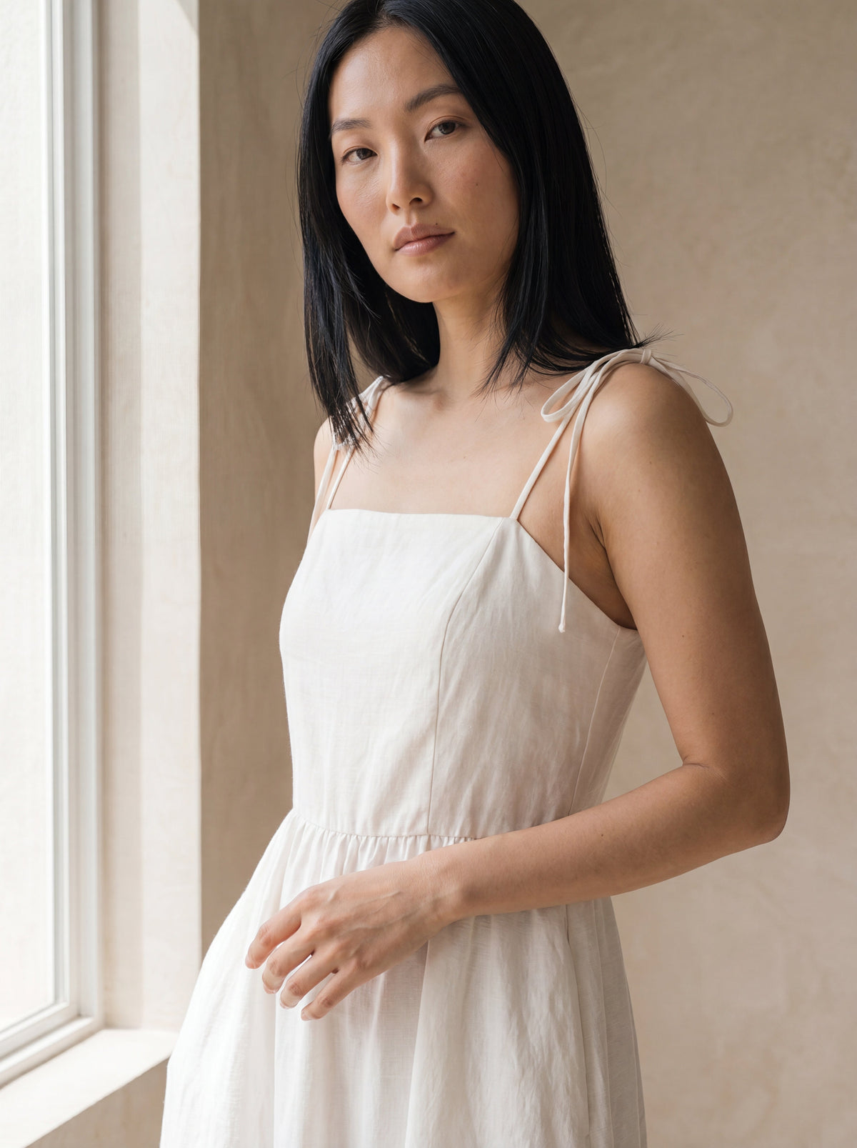Vestido Dália Longo Branco — Detalhe 01 #Cor_Branco