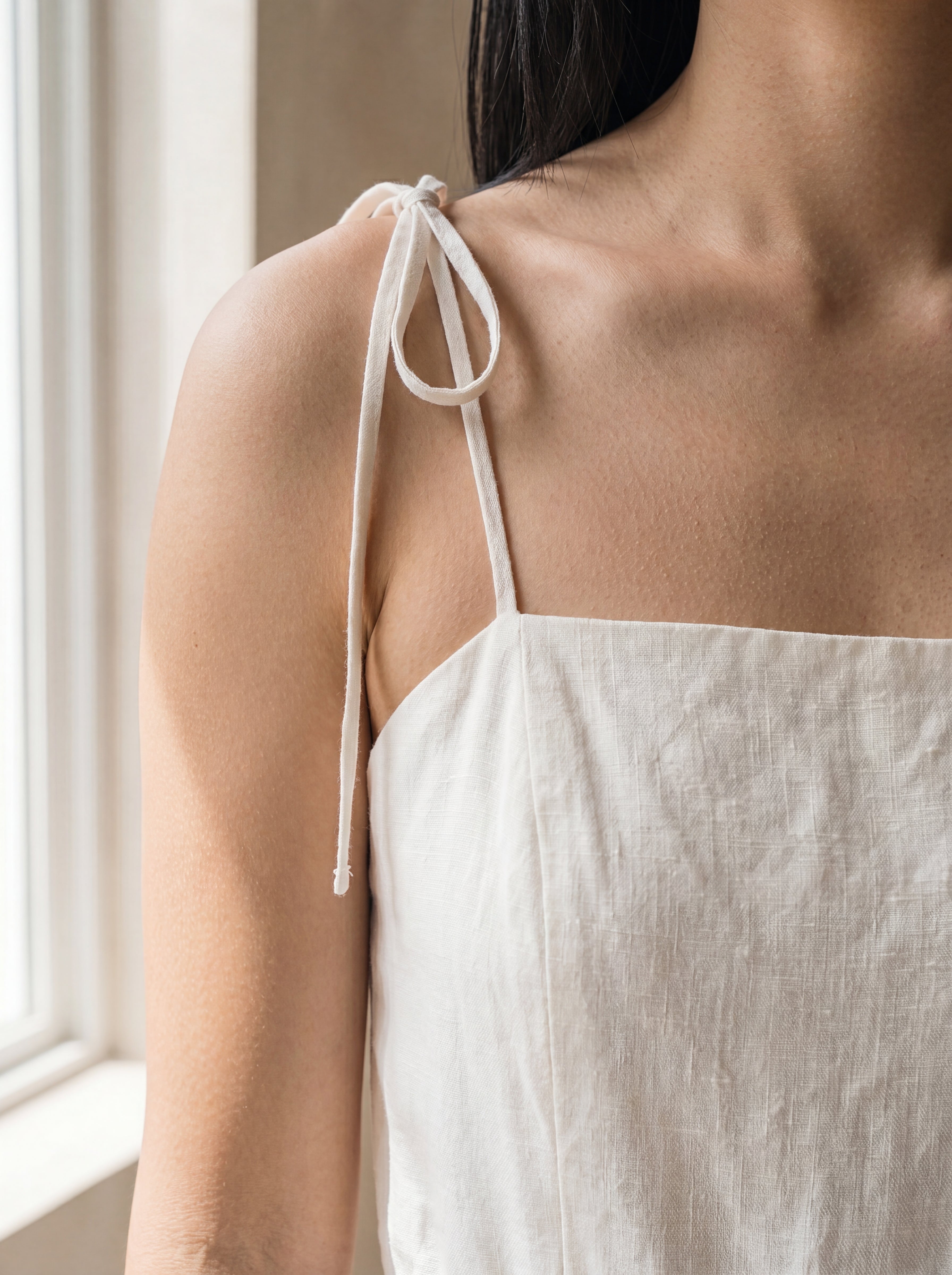 Vestido Dália Longo Branco — Detalhe 03 #Cor_Branco