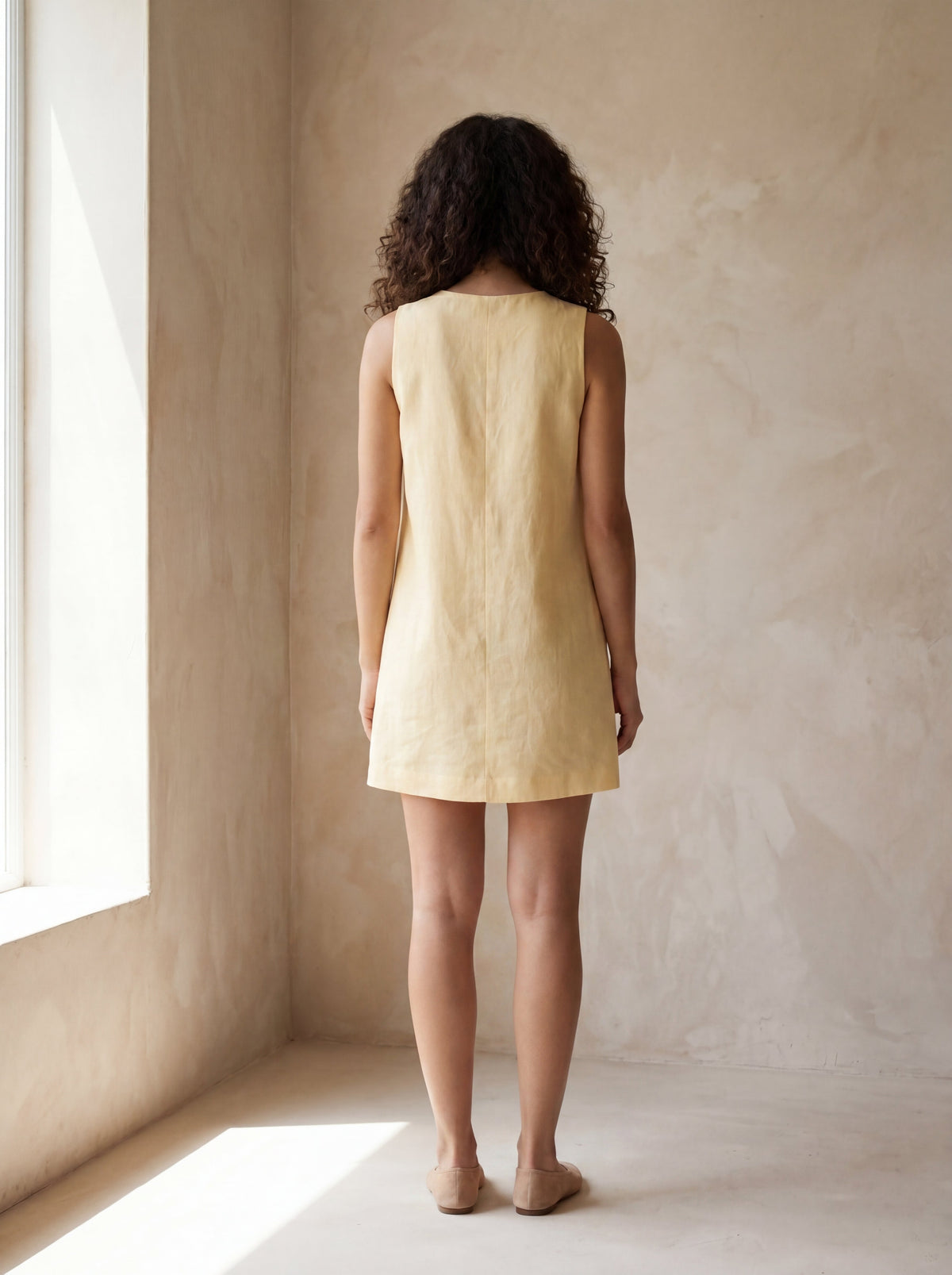 Vestido Dora Amarelo Bebê — Costas 01 #Cor_Amarelo Bebê