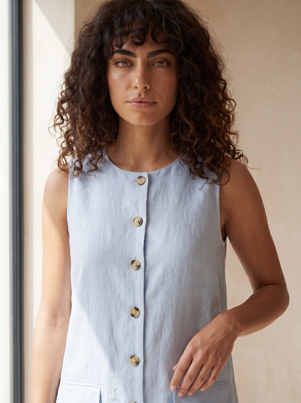 Vestido Dora Azul Bebê — Frente 01 #Cor_Azul Bebê