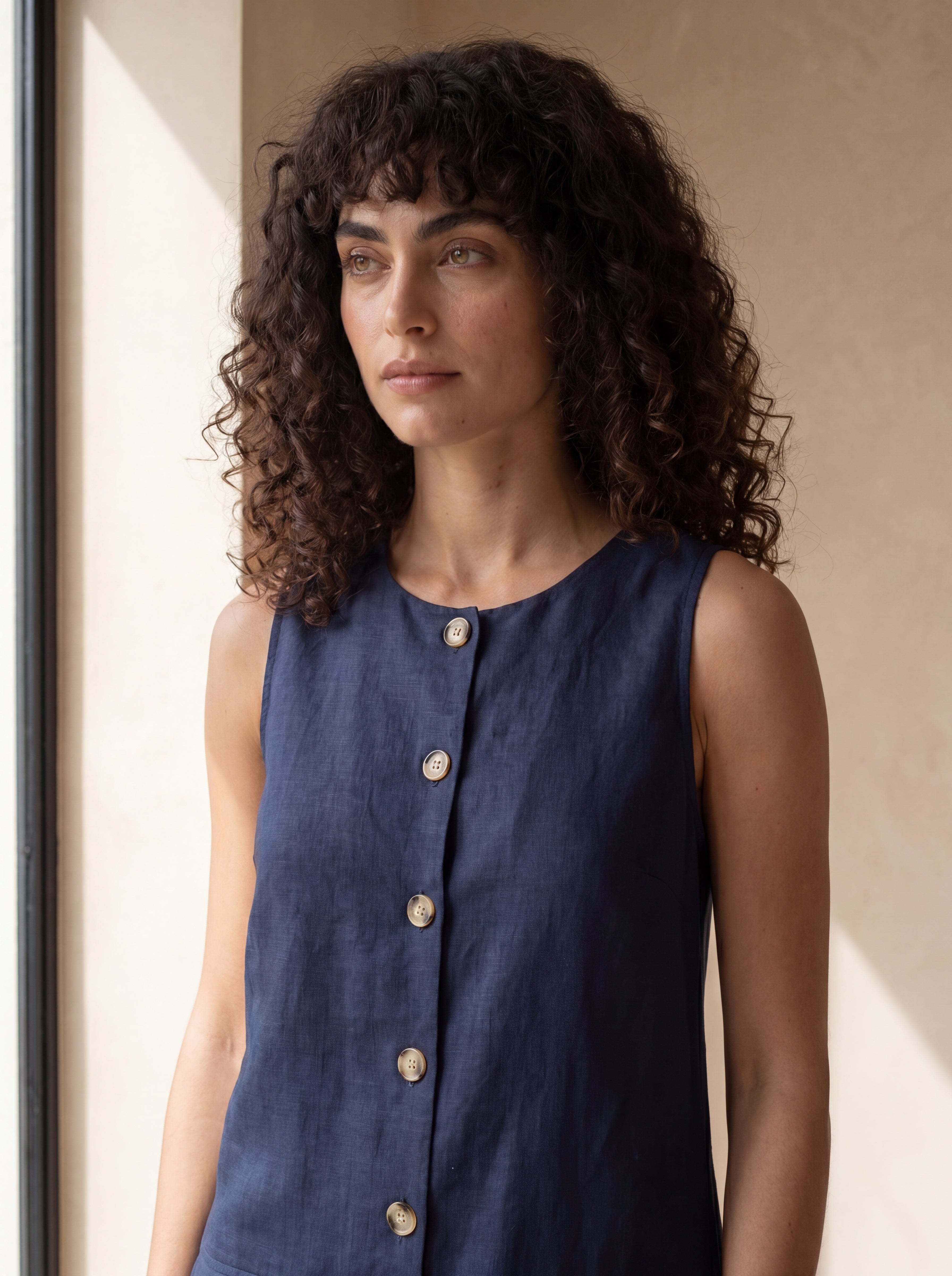 Vestido Dora Marinho — Frente 01 #Cor_Marinho