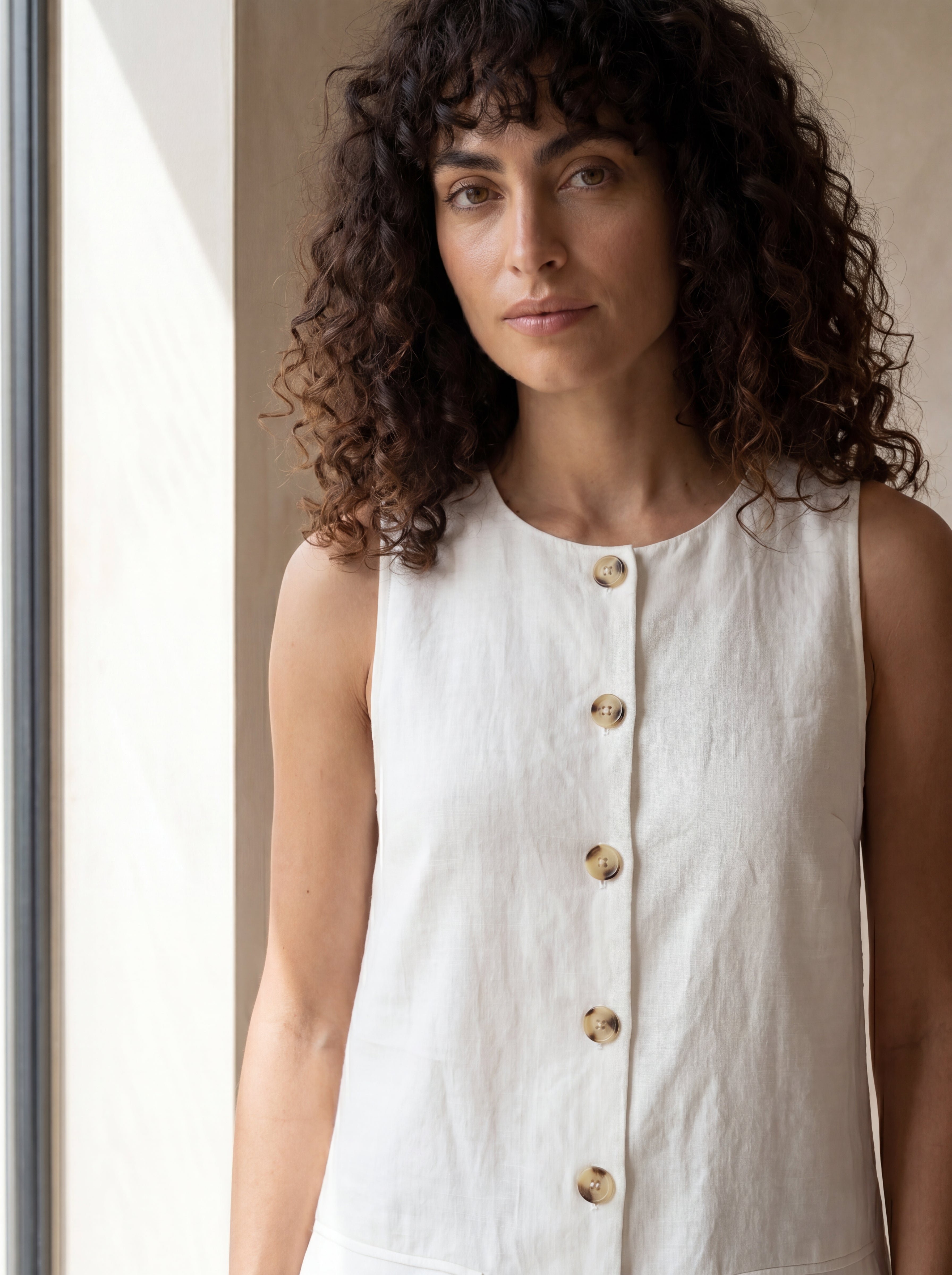Vestido Dora Offwhite — Frente 01 #Cor_Offwhite