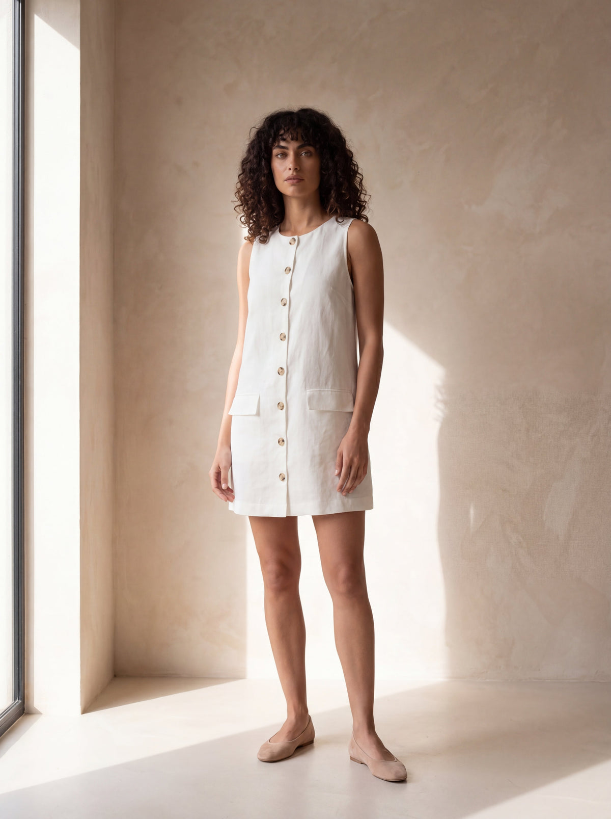 Vestido Dora Branco — Frente 03 #Cor_Branco