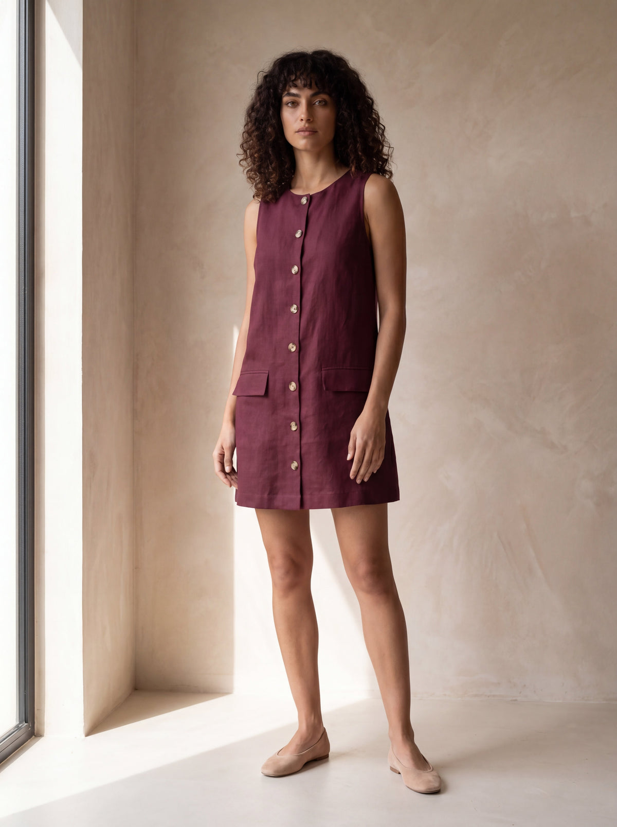 Vestido Dora Magenta — Frente 01 #Cor_Magenta