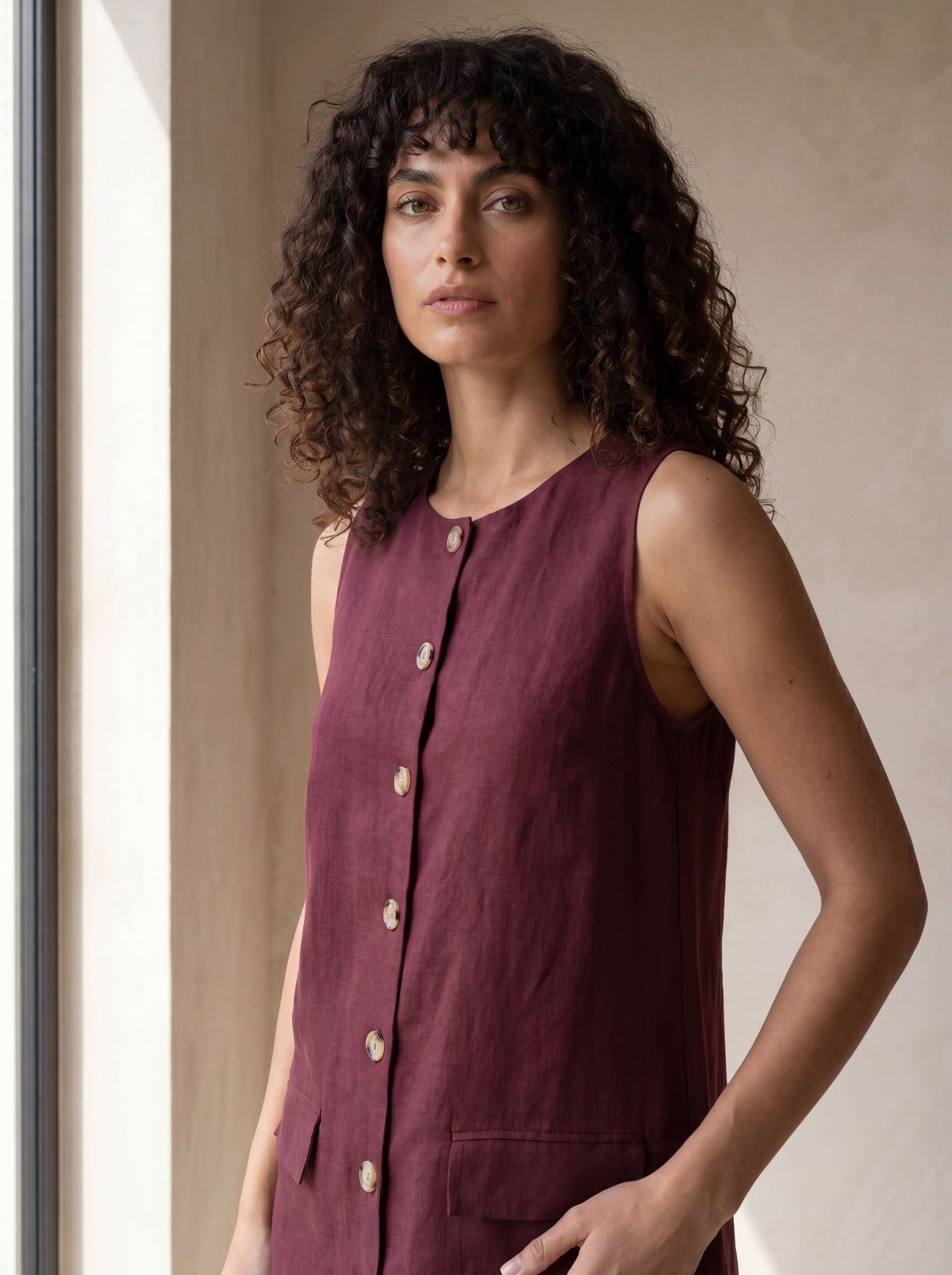 Vestido Dora Magenta — Lateral 01 #Cor_Magenta