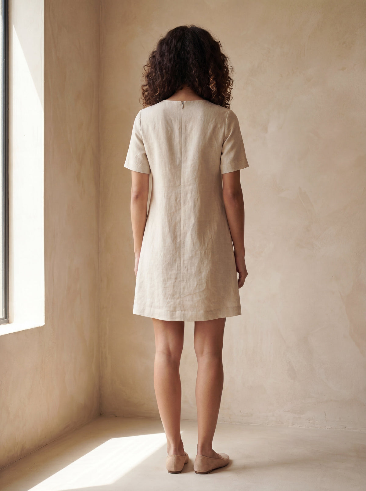 Vestido Júlia Cru — Costas 01 #Cor_Cru