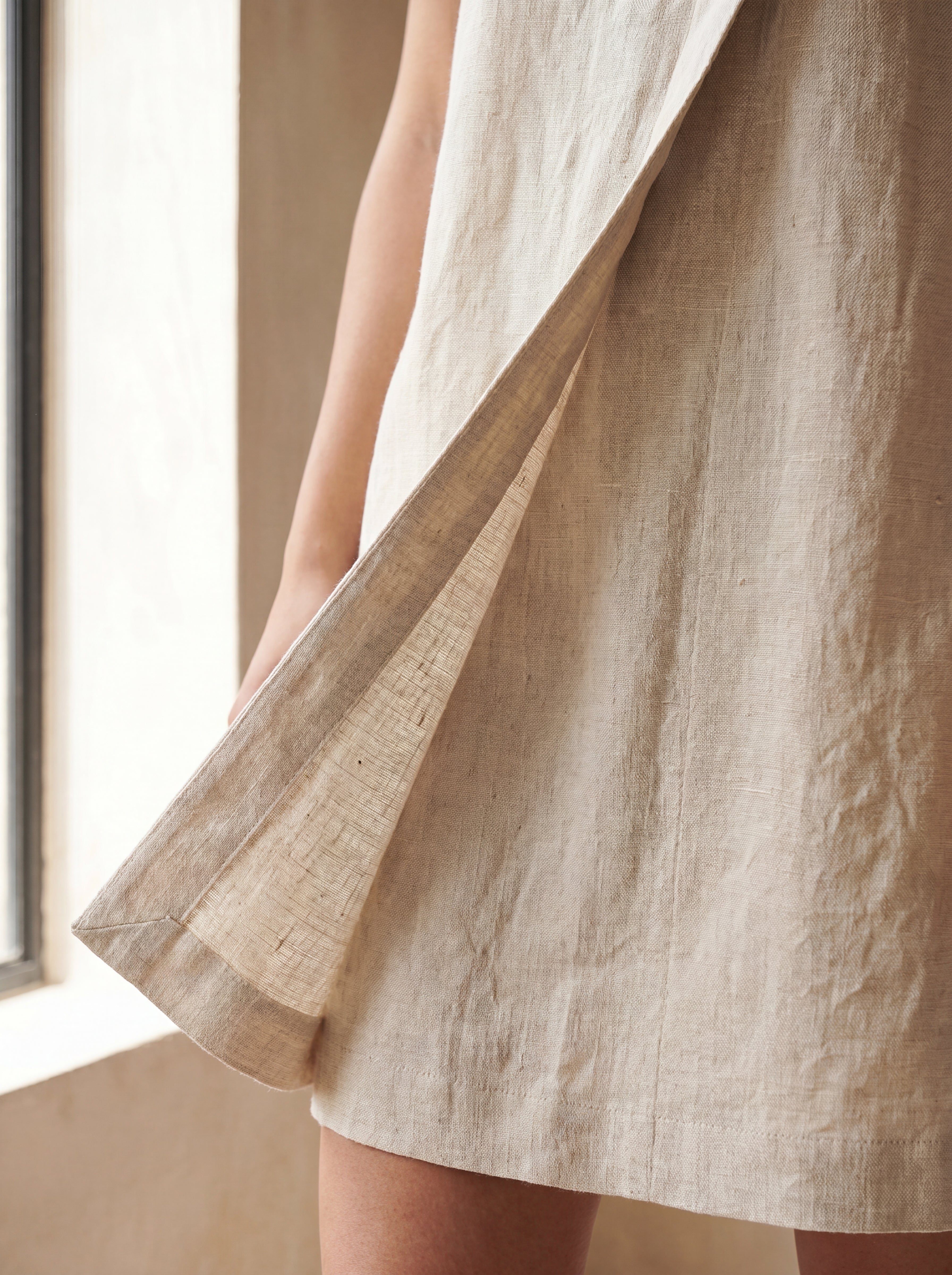 Vestido Júlia Cru — Detalhe 02 #Cor_Cru