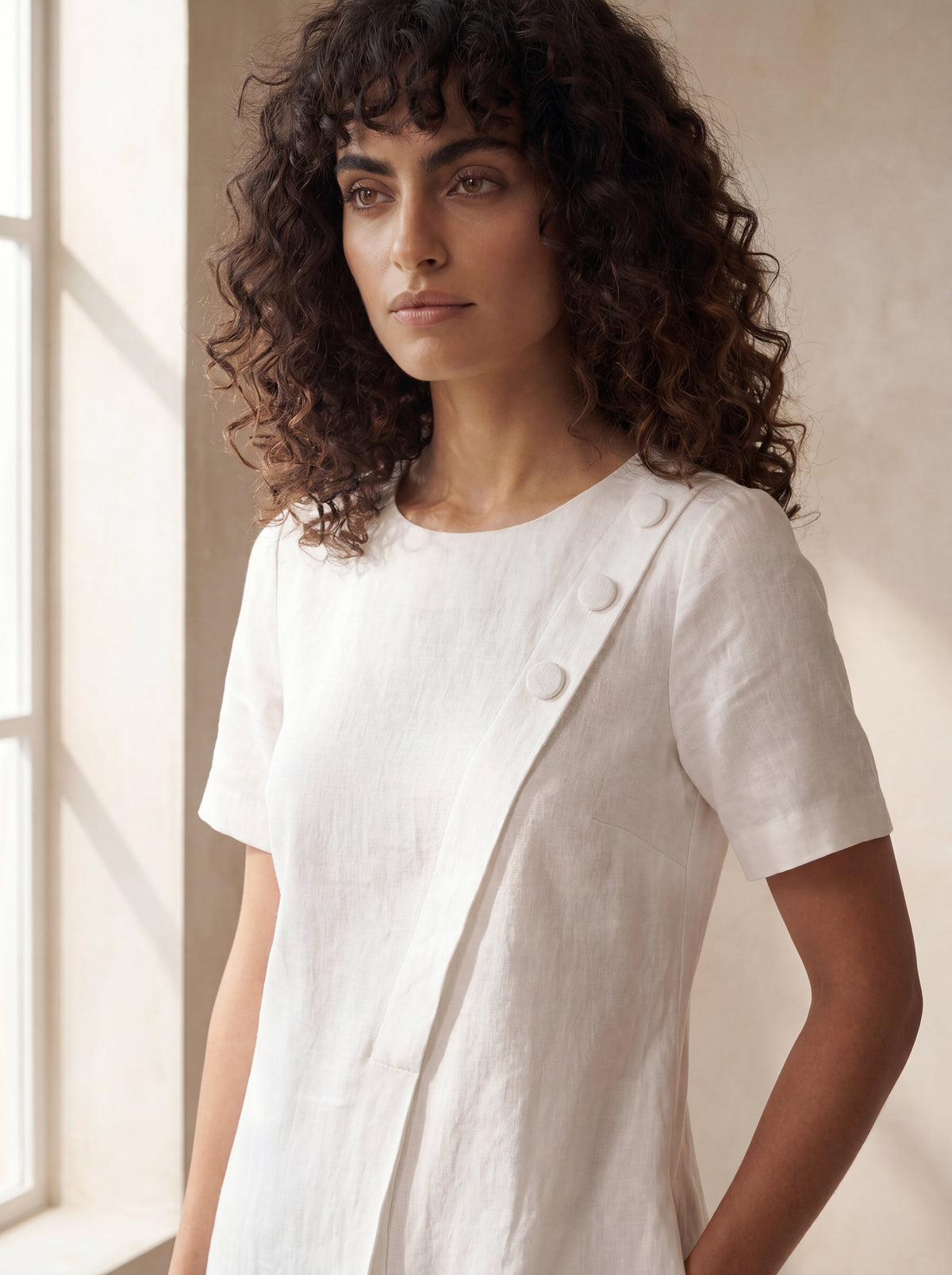 Vestido Júlia Branco — Detalhe 02 #Cor_Branco