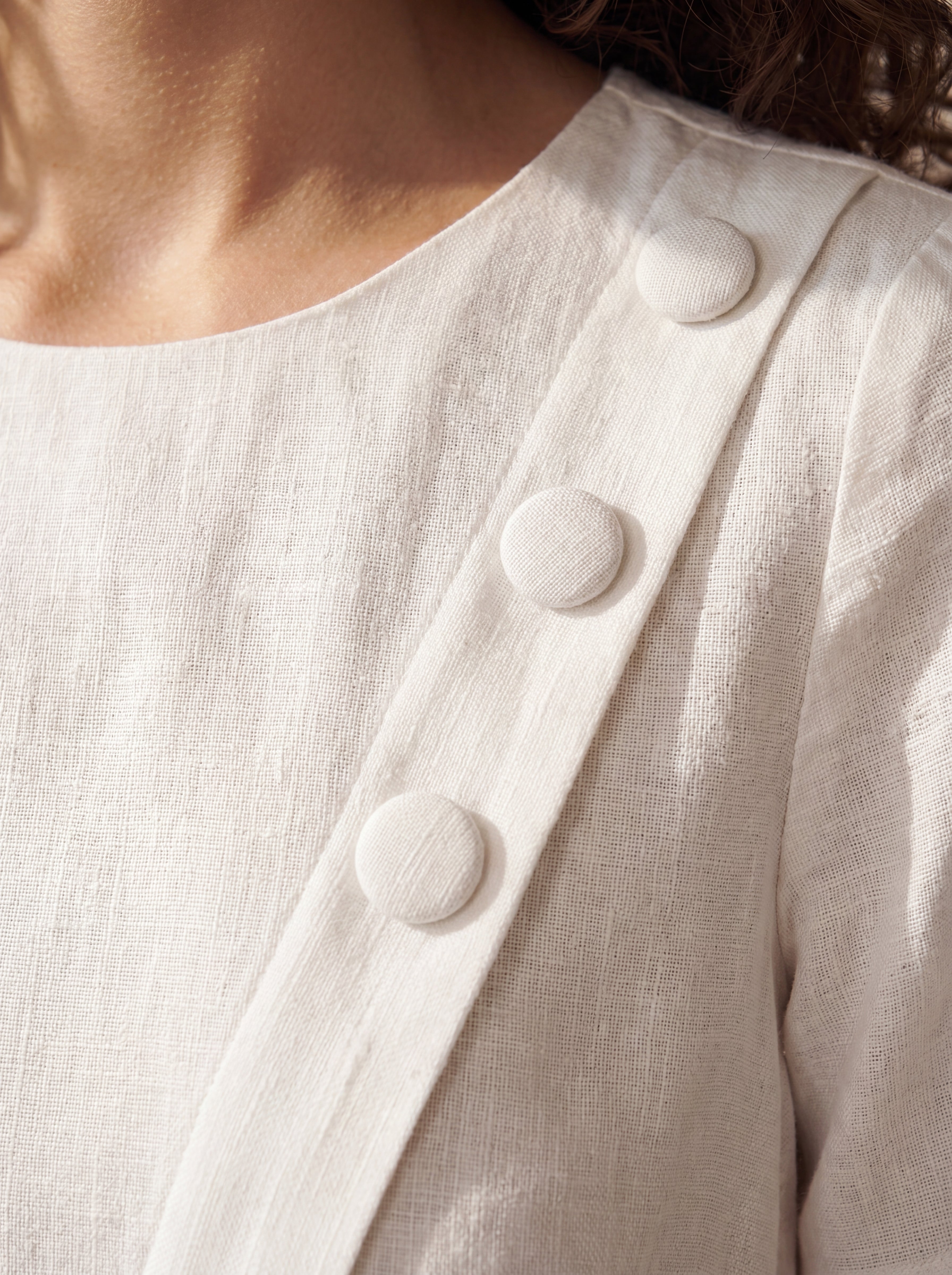 Vestido Júlia Branco — Detalhe 03 #Cor_Branco