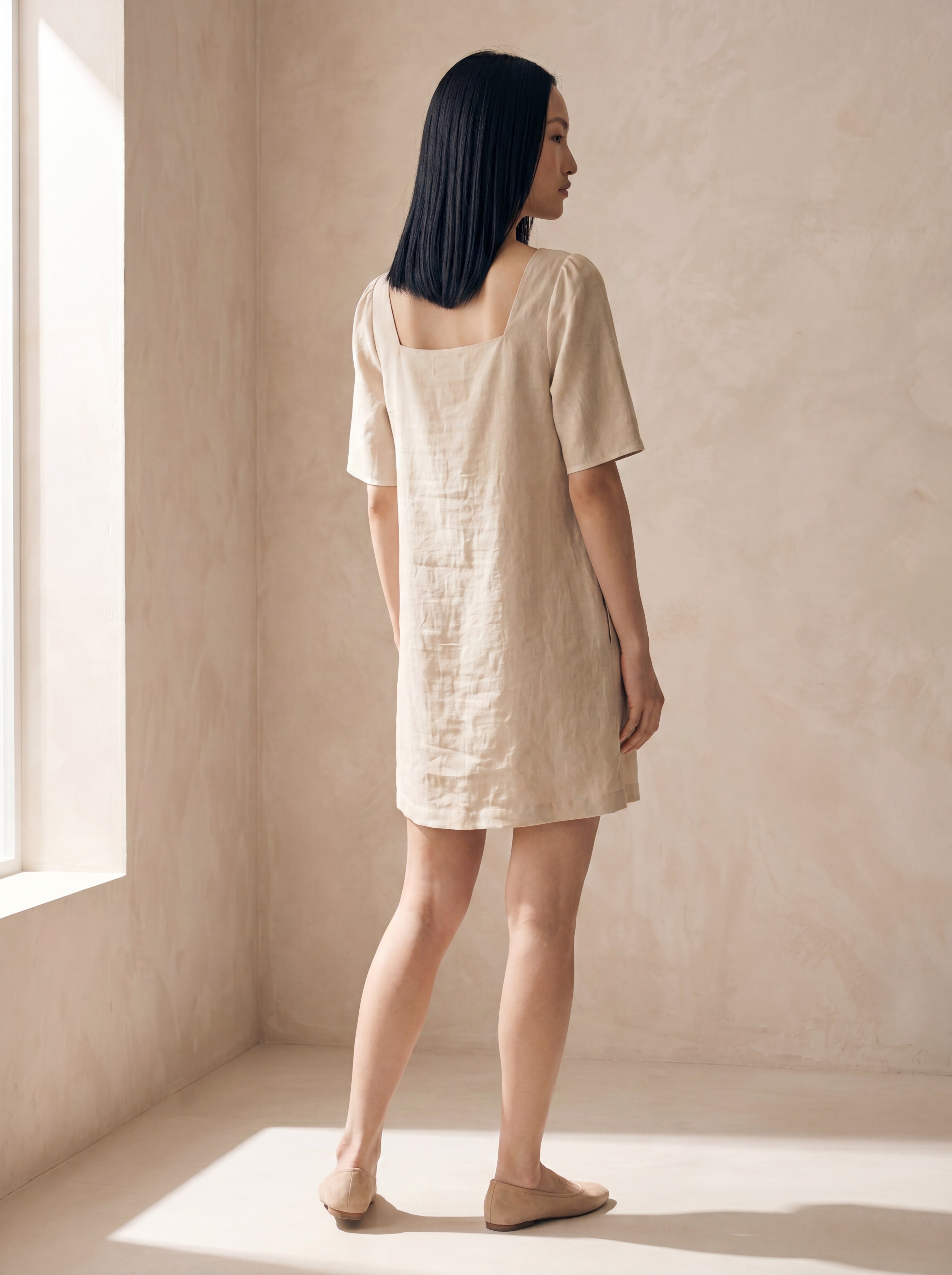 Vestido Lia Cru — Costas 01 #Cor_Cru