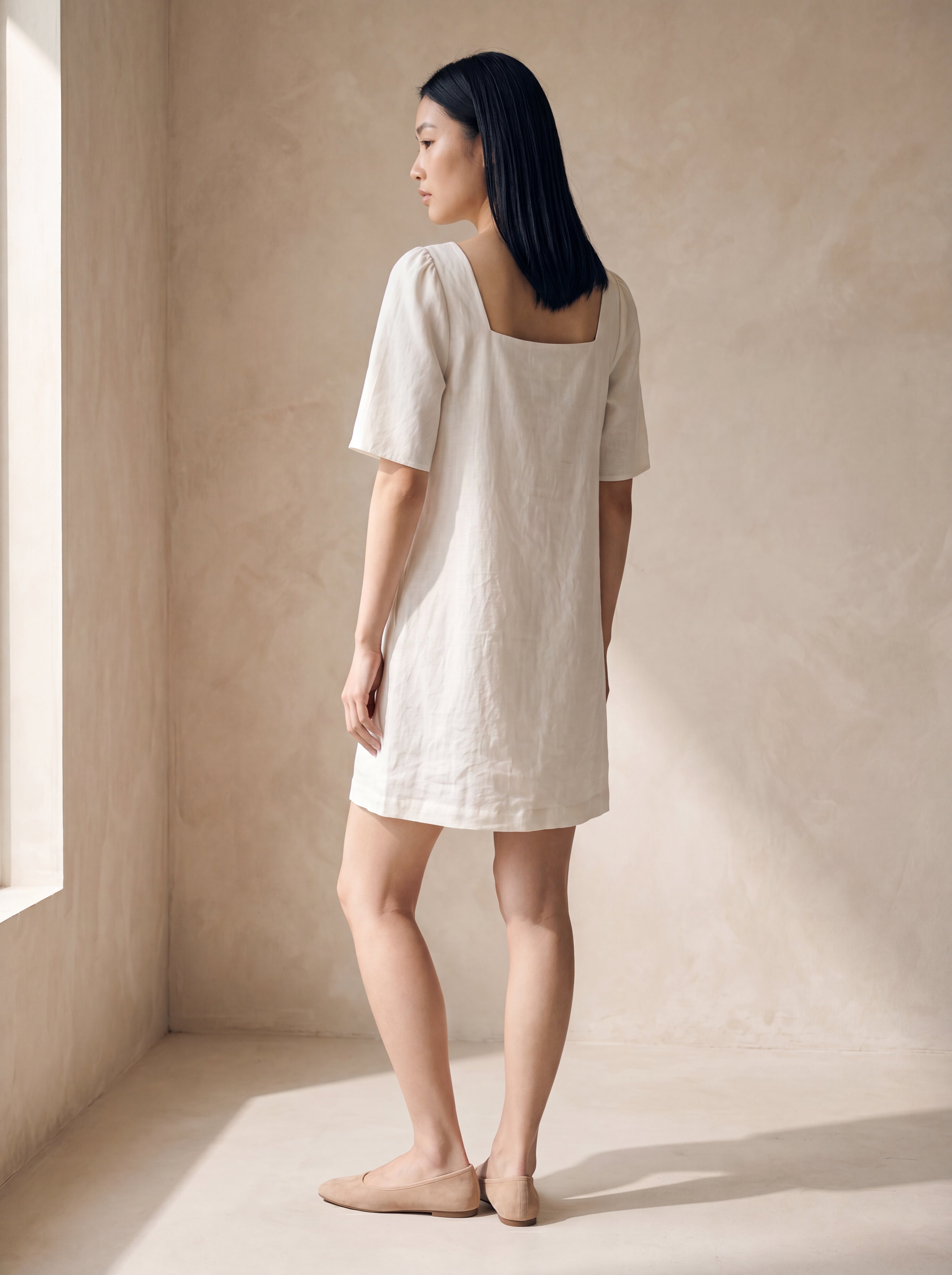 Vestido Lia Cru — Costas 02 #Cor_Cru