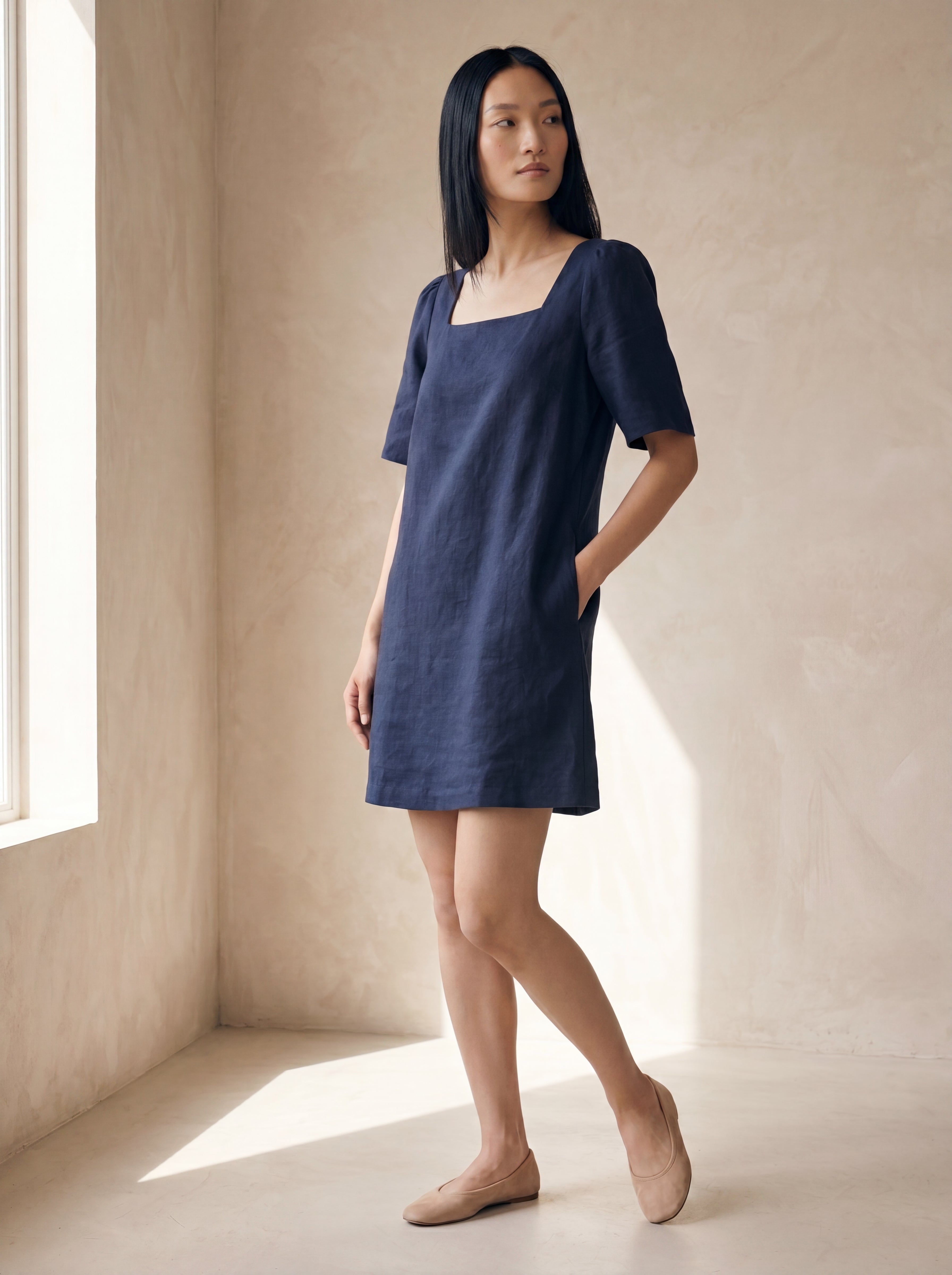 Vestido Lia Marinho — Frente 02 #Cor_Marinho