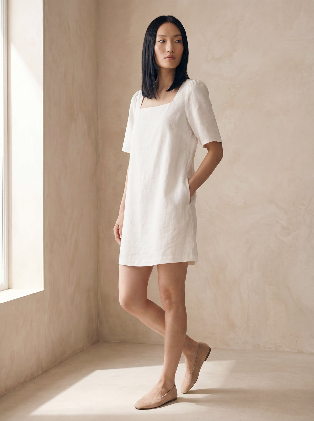 Vestido Lia Branco — Frente 01 #Cor_Branco