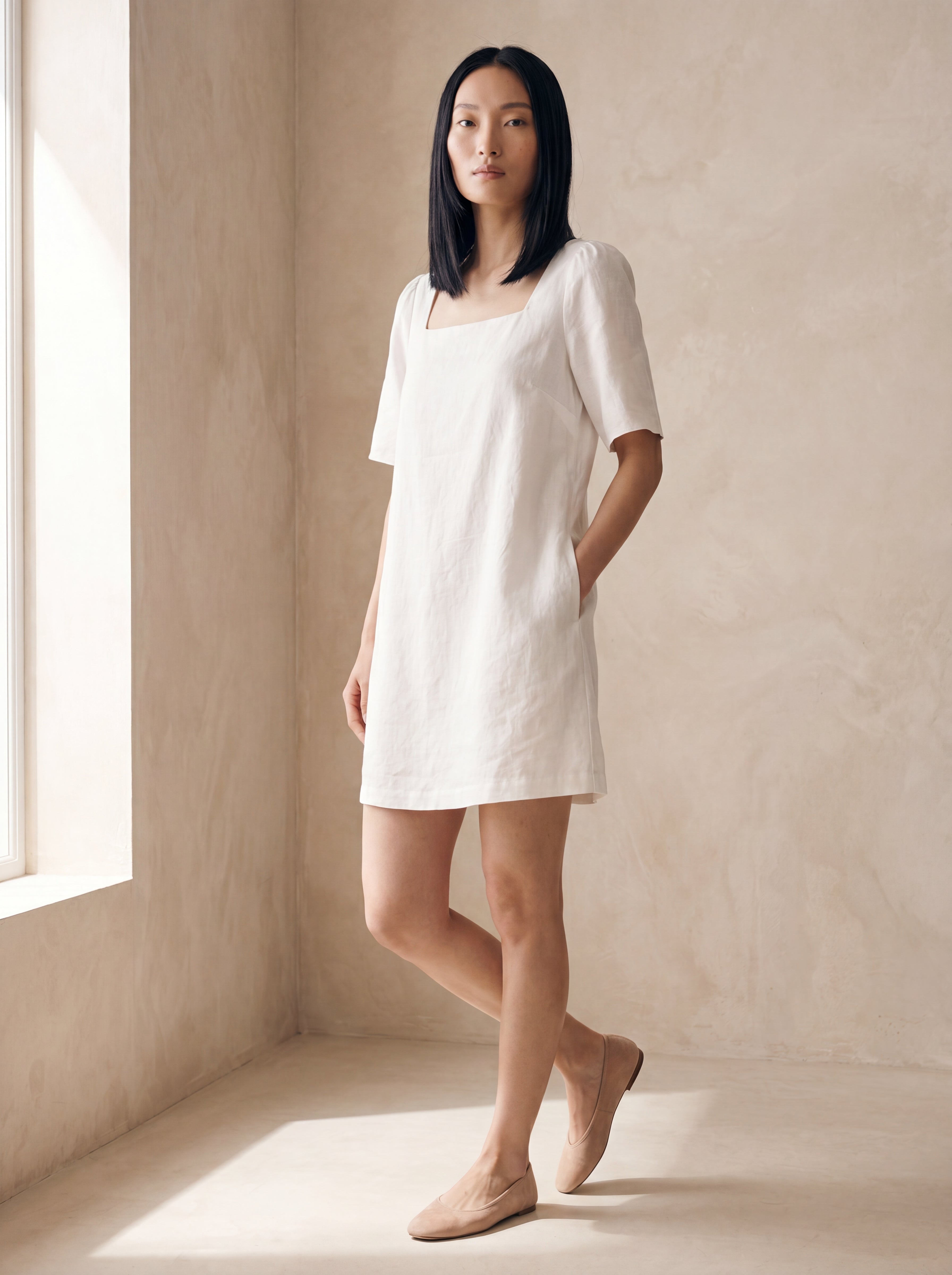 Vestido Lia Branco — Frente 02 #Cor_Branco