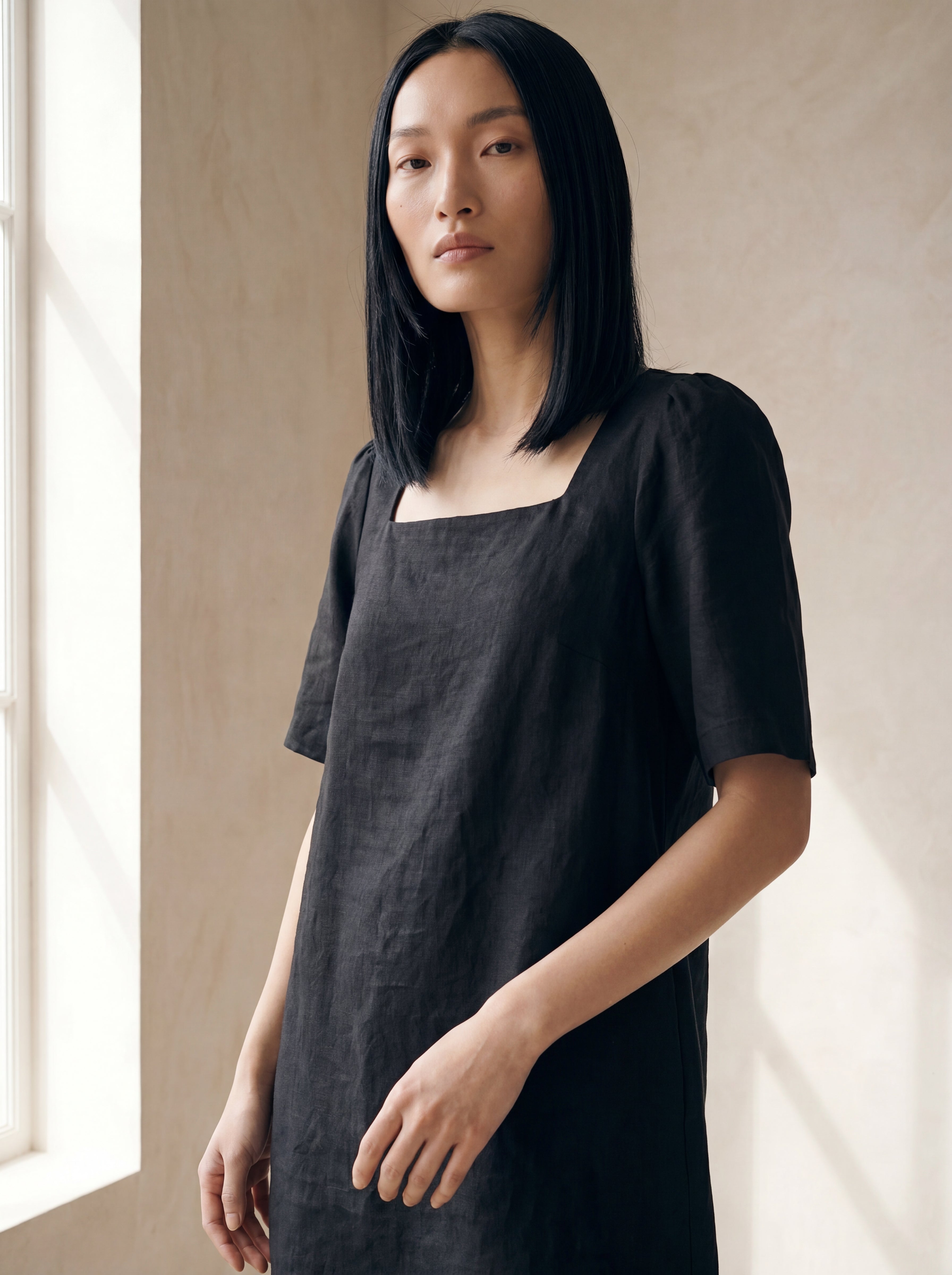Vestido Lia Preto — Frente 01 #Cor_Preto